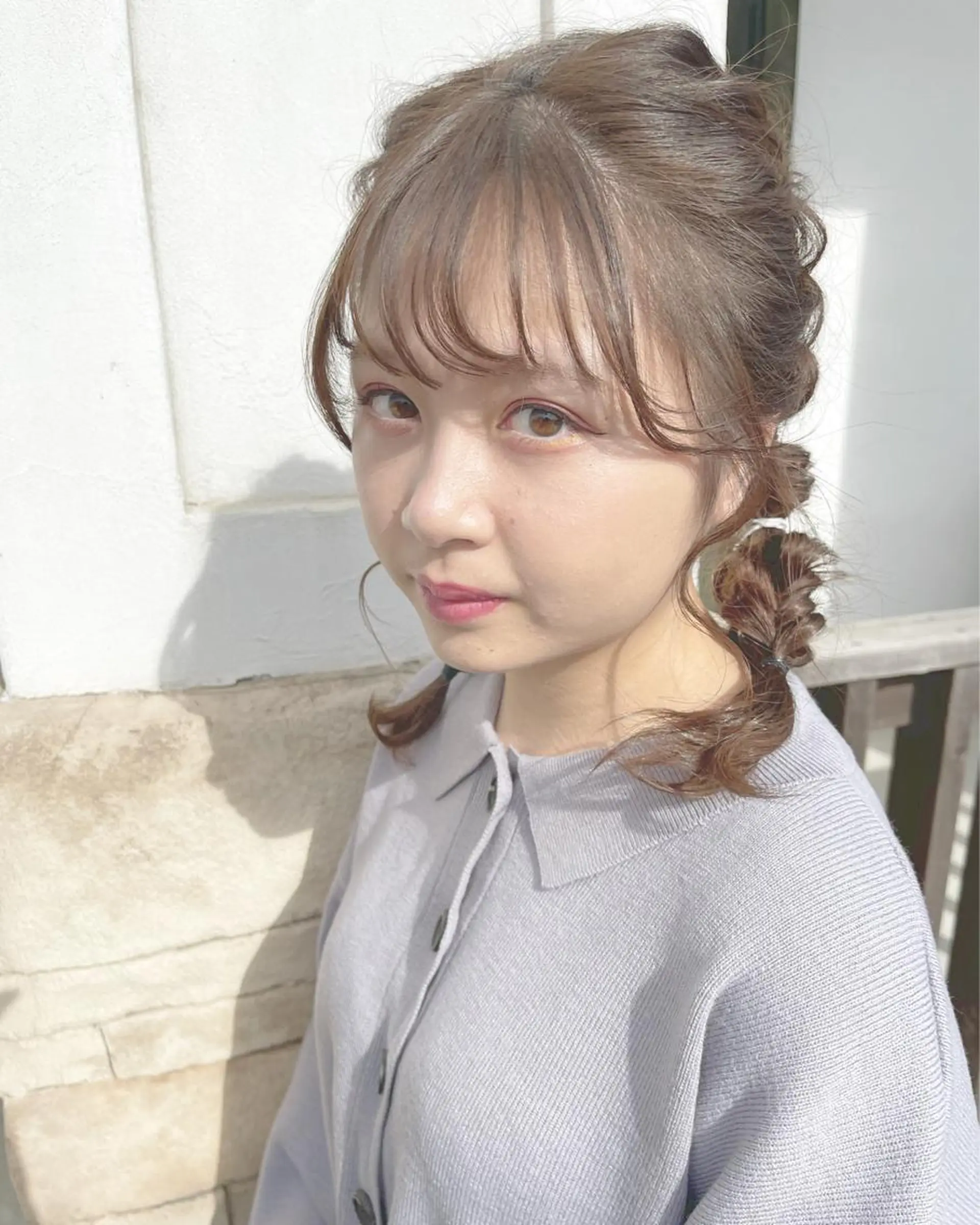 ミディアム カラー アッシュ アッシュブラウン ブラウンカラー 剣持友希/ifh iizuka/高崎のヘアスタイル