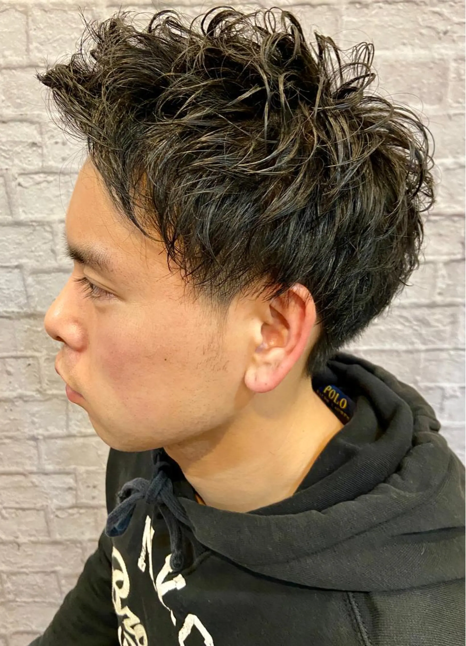 ショート カラー パーマ ヘアアレンジ メンズ 💈メンズ特化 副店長松浦一聖💈のヘアスタイル