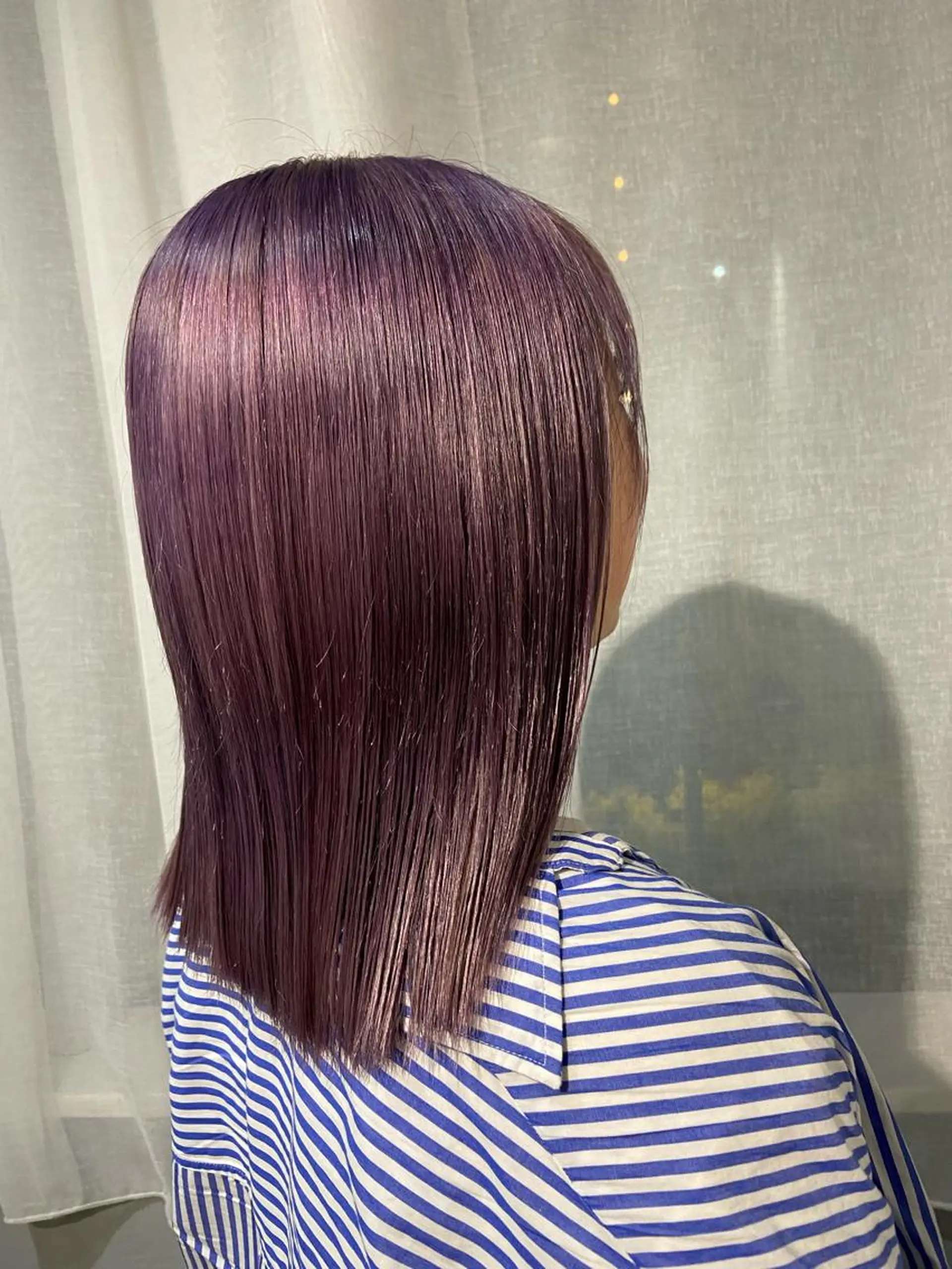 ミディアム カラー ブリーチ ラベンダーカラー 【arc】 佐藤未希穂/ショートのヘアスタイル