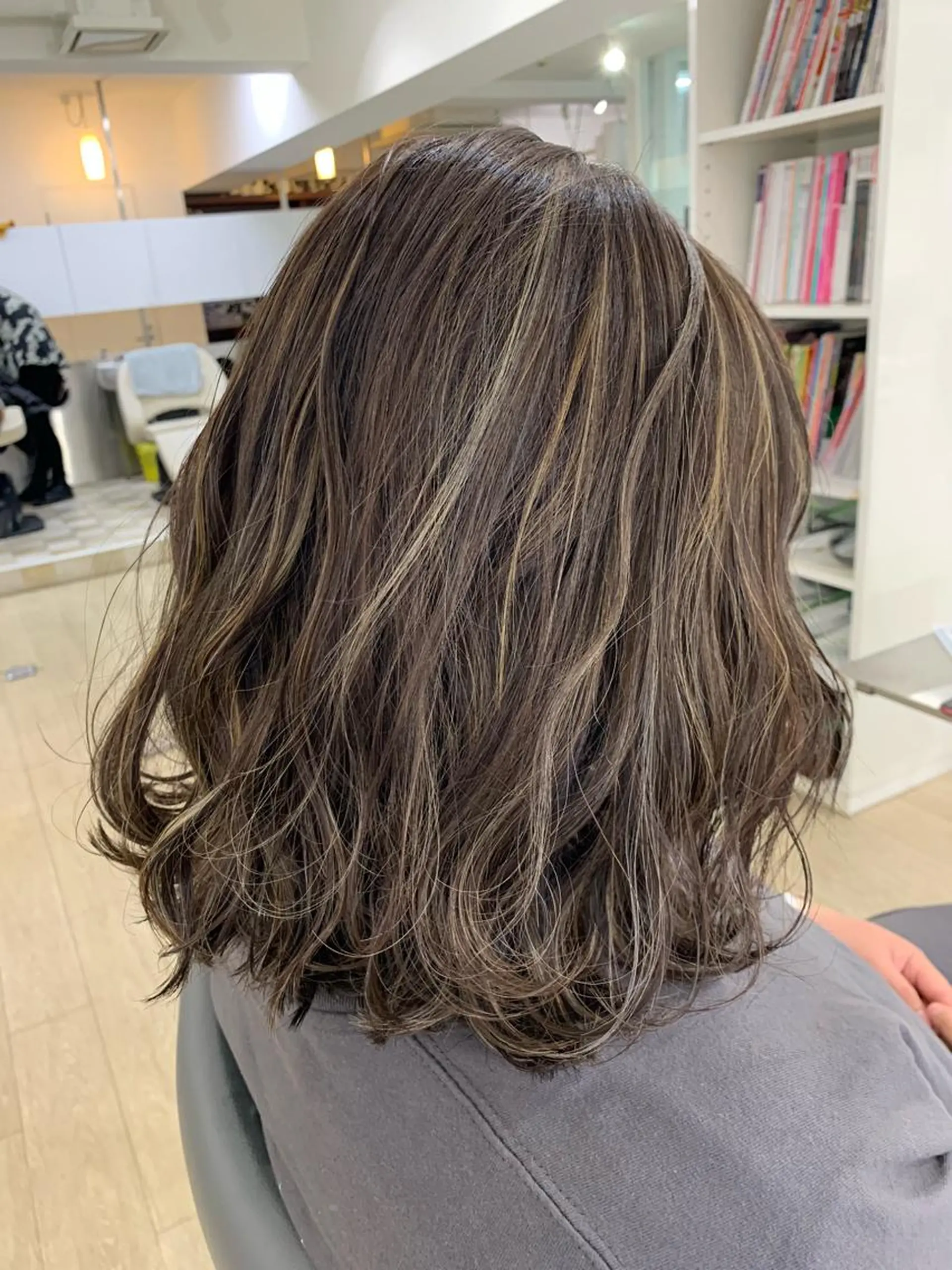 ミディアム カラー Reb_keiji 👑小倉圭司のヘアスタイル