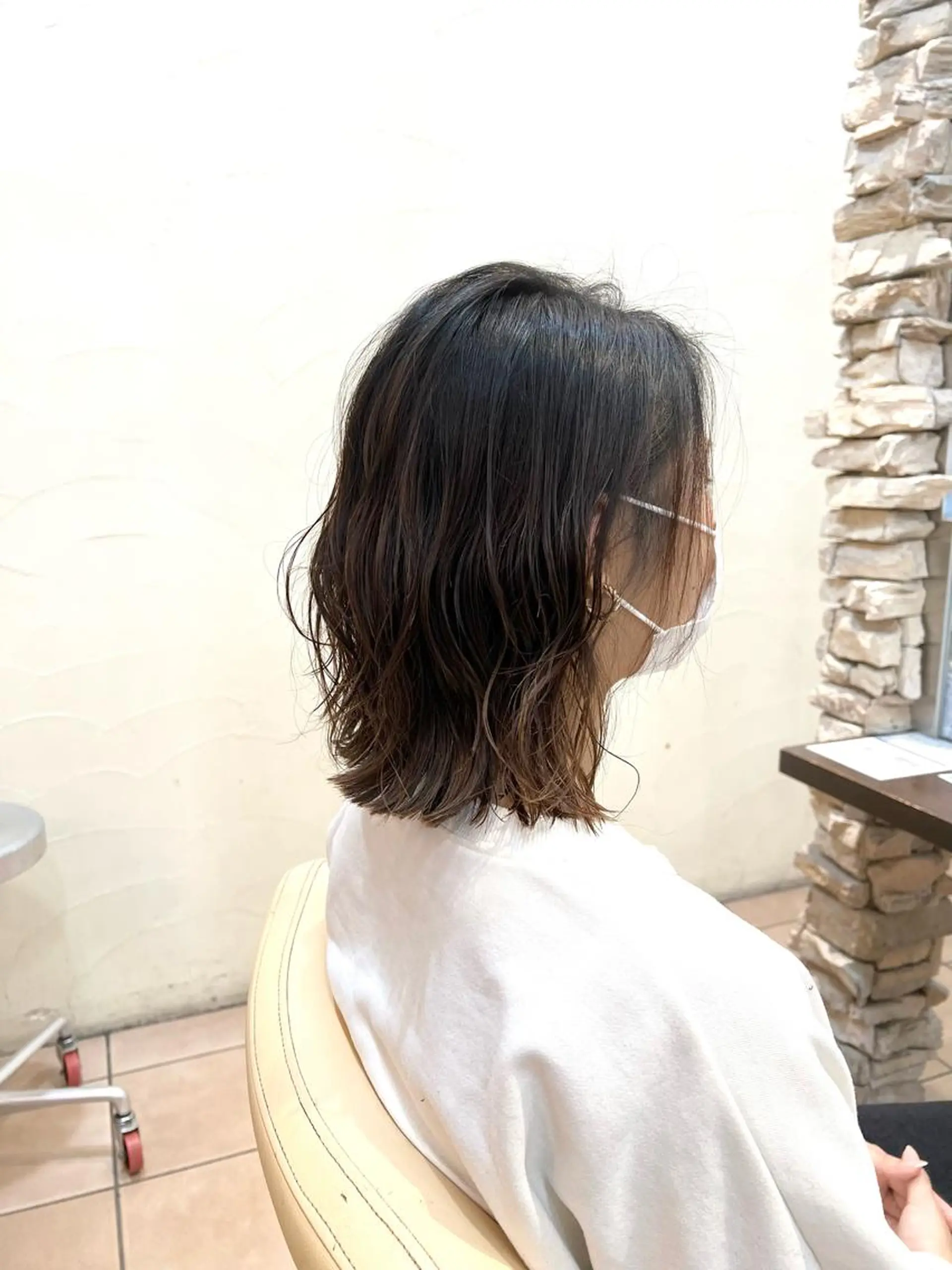 ミディアム パーマ ミディアムパーマ 地毛風ストレート ⚡️下ノ村柊斗⚡️のヘアスタイル