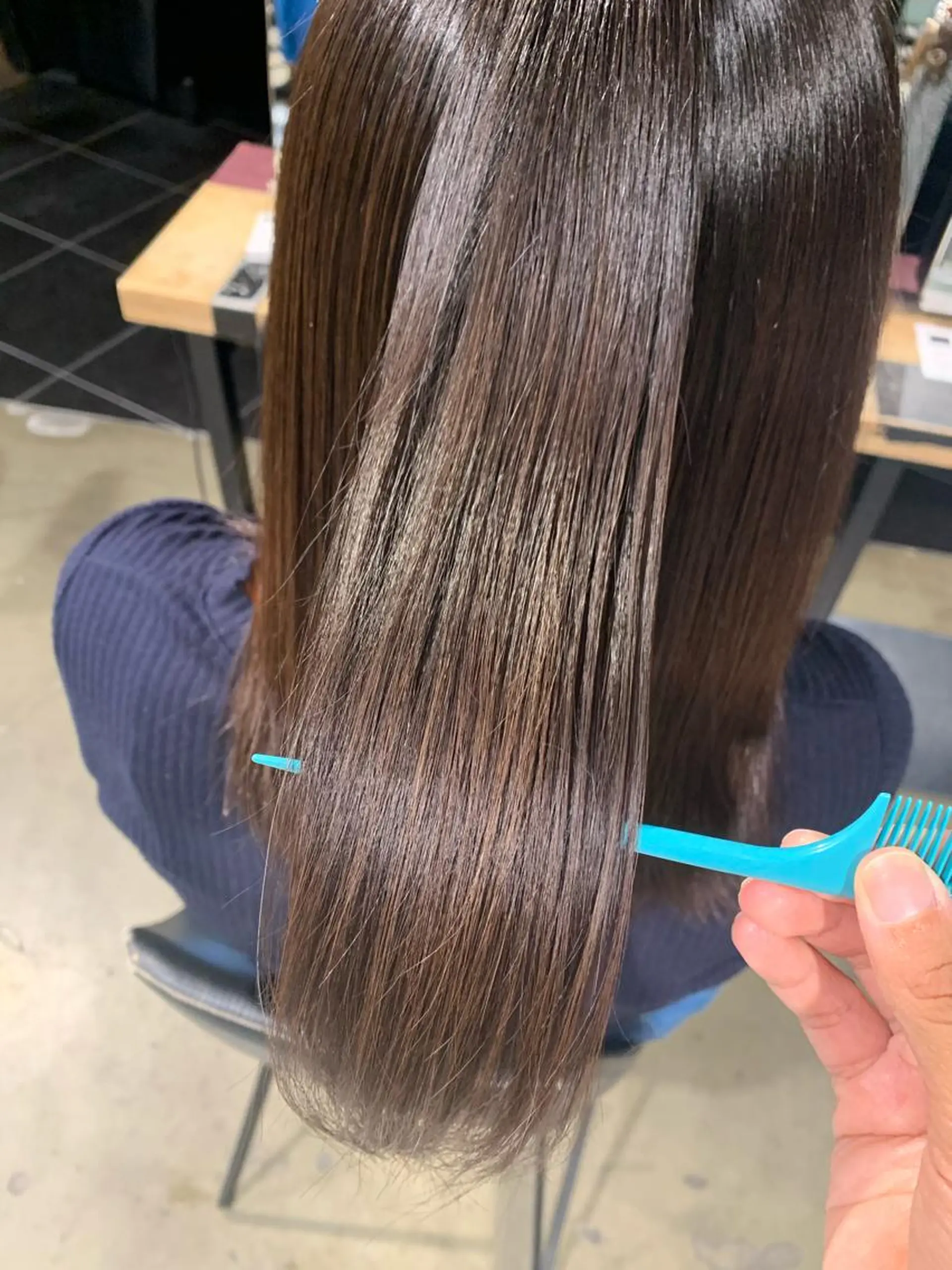 セミロング トリートメント 透明感カラー/レイ ヤー/Nana🌈のヘアスタイル