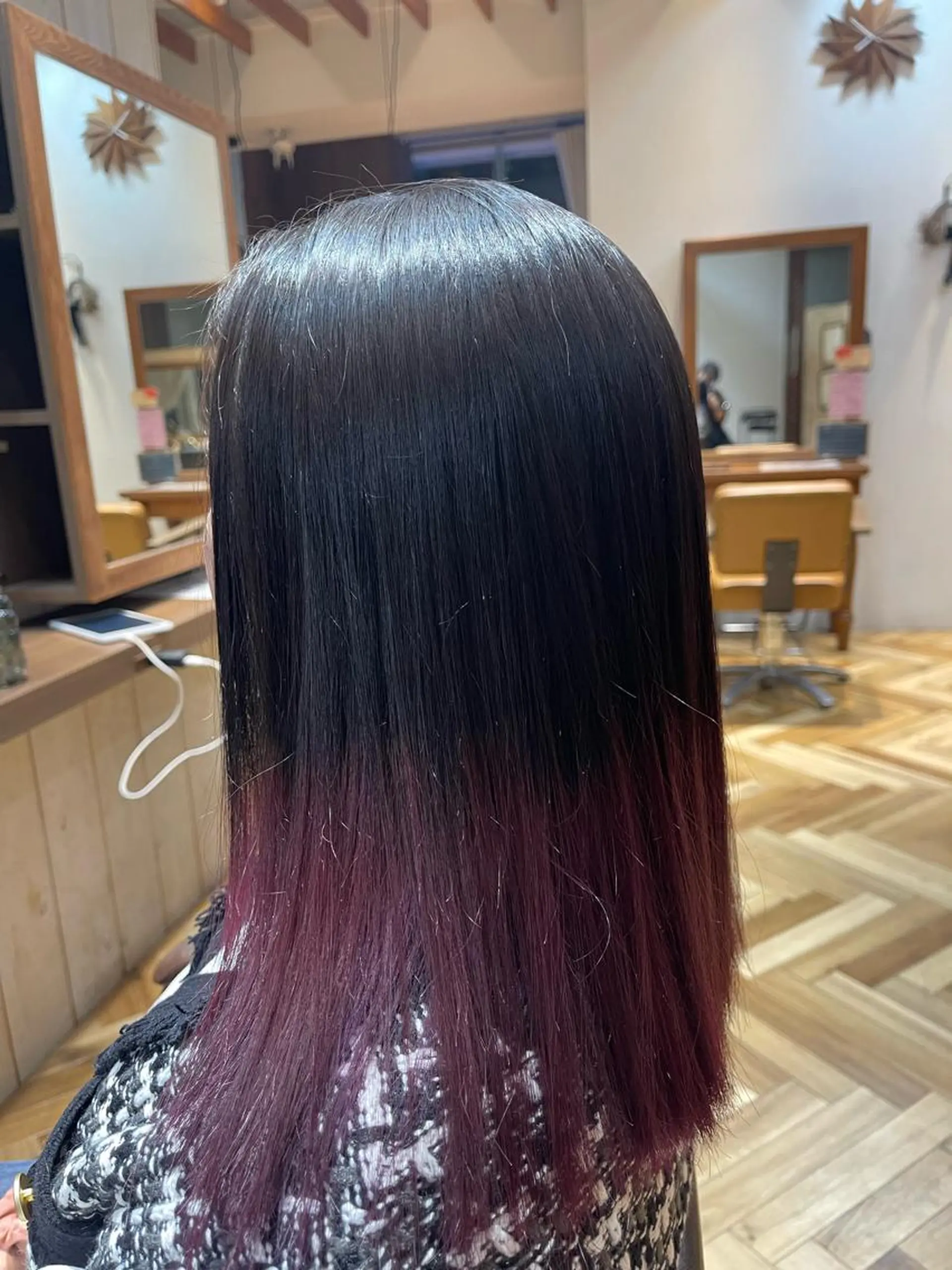 カラー ラベンダーカラー ラベンダーピンク ピンクカラー セピアージュアン所属・バヤラー バイガルマーのヘアスタイル