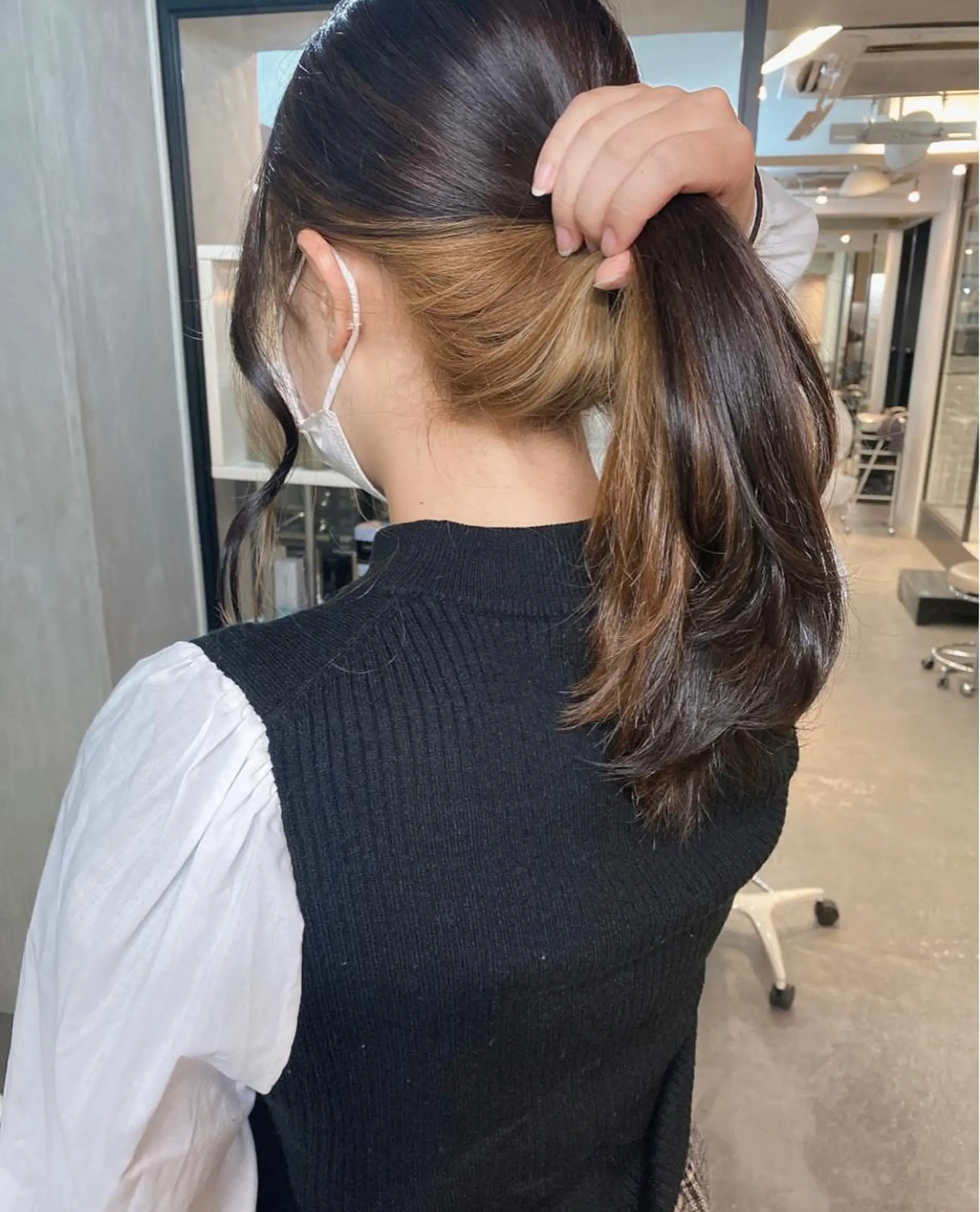 セミロング カラー ヘアアレンジ stylist/蛯谷 珠里のヘアスタイル