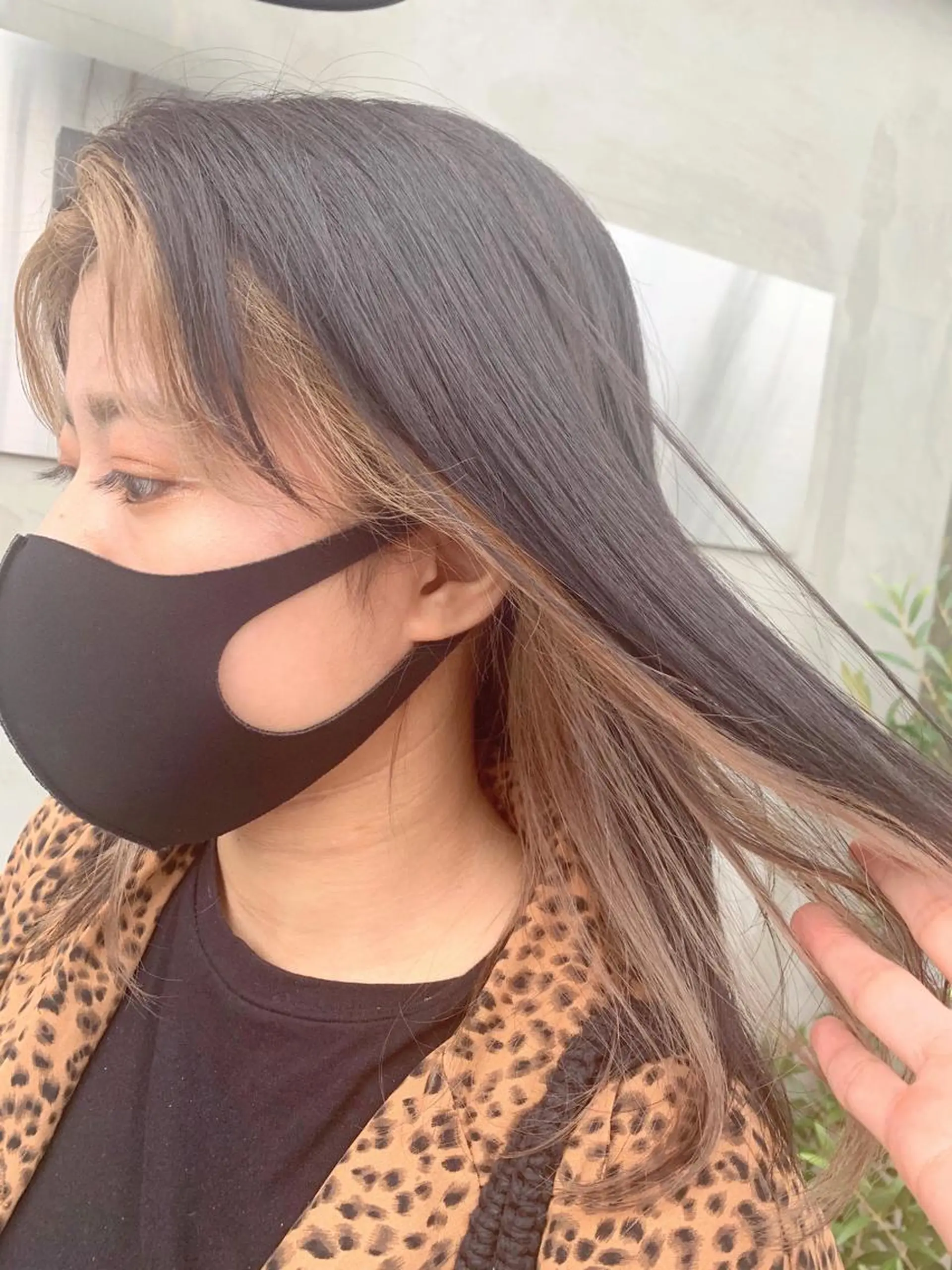 ミディアム カラー ベージュカラー グレージュ ダブルカラー /まつ毛パーマ🎀のヘアスタイル