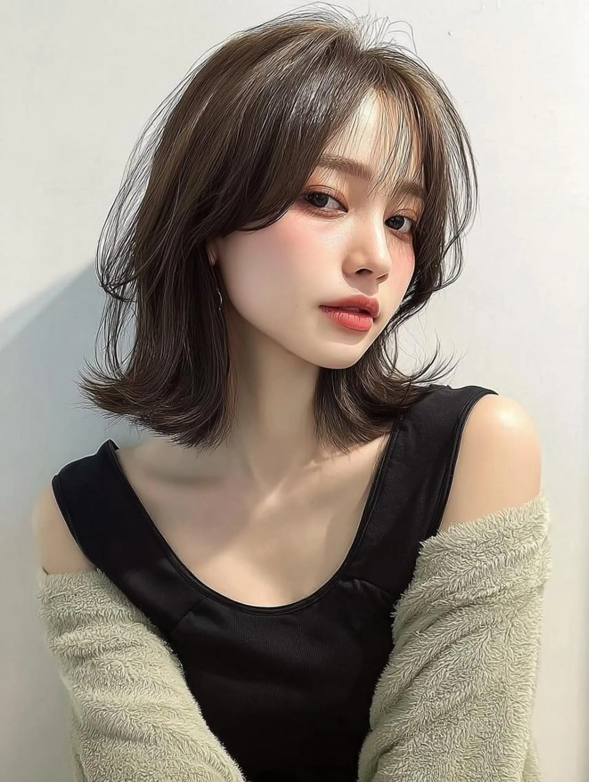 ミディアム カラー ブリーチ ダブルカラー 髪質改善 縮毛矯正 トリートメント カット ヘアカラー レイヤーカット✨ 福井雄登のヘアスタイル