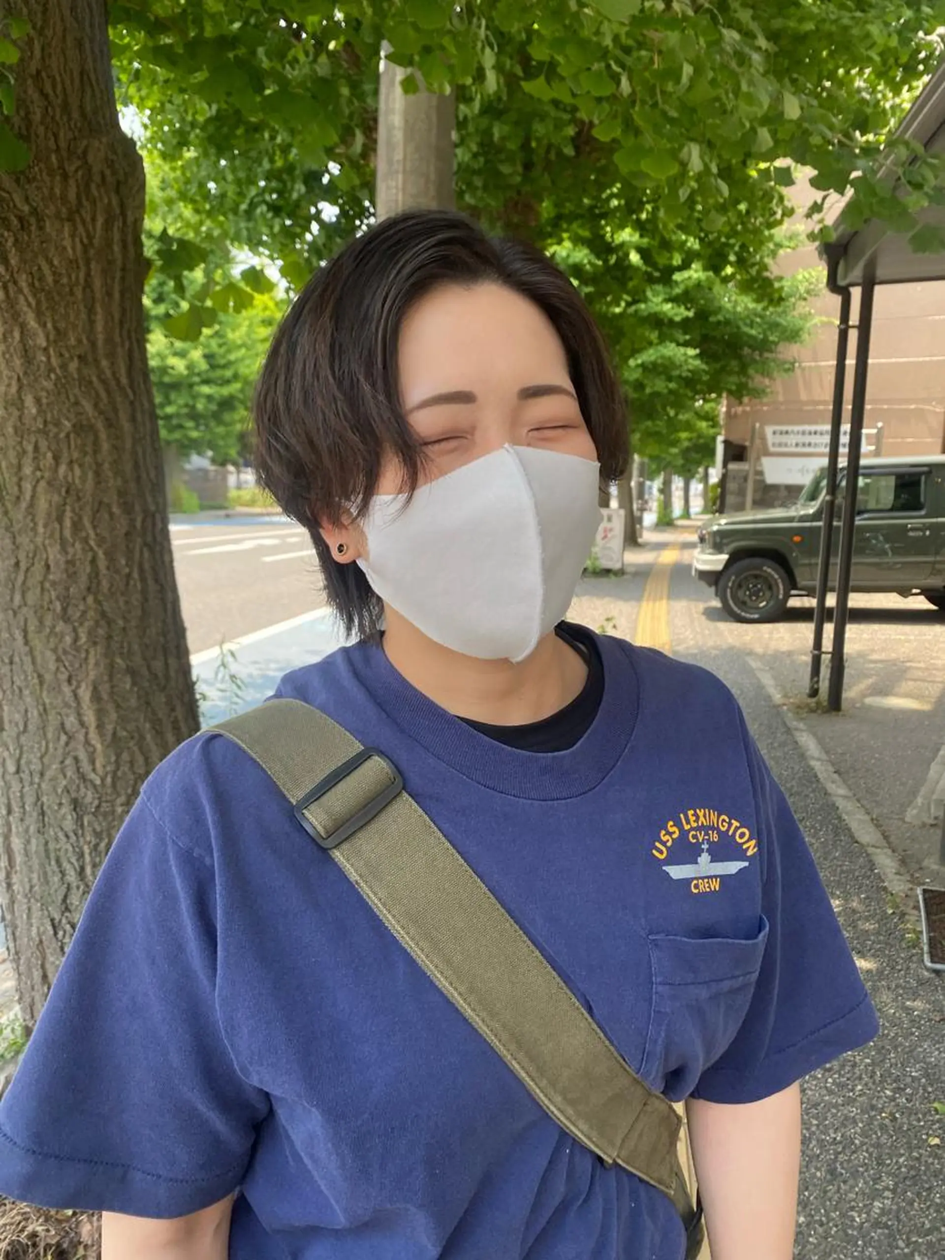 ショート パーマ 小日向 沙織のヘアスタイル