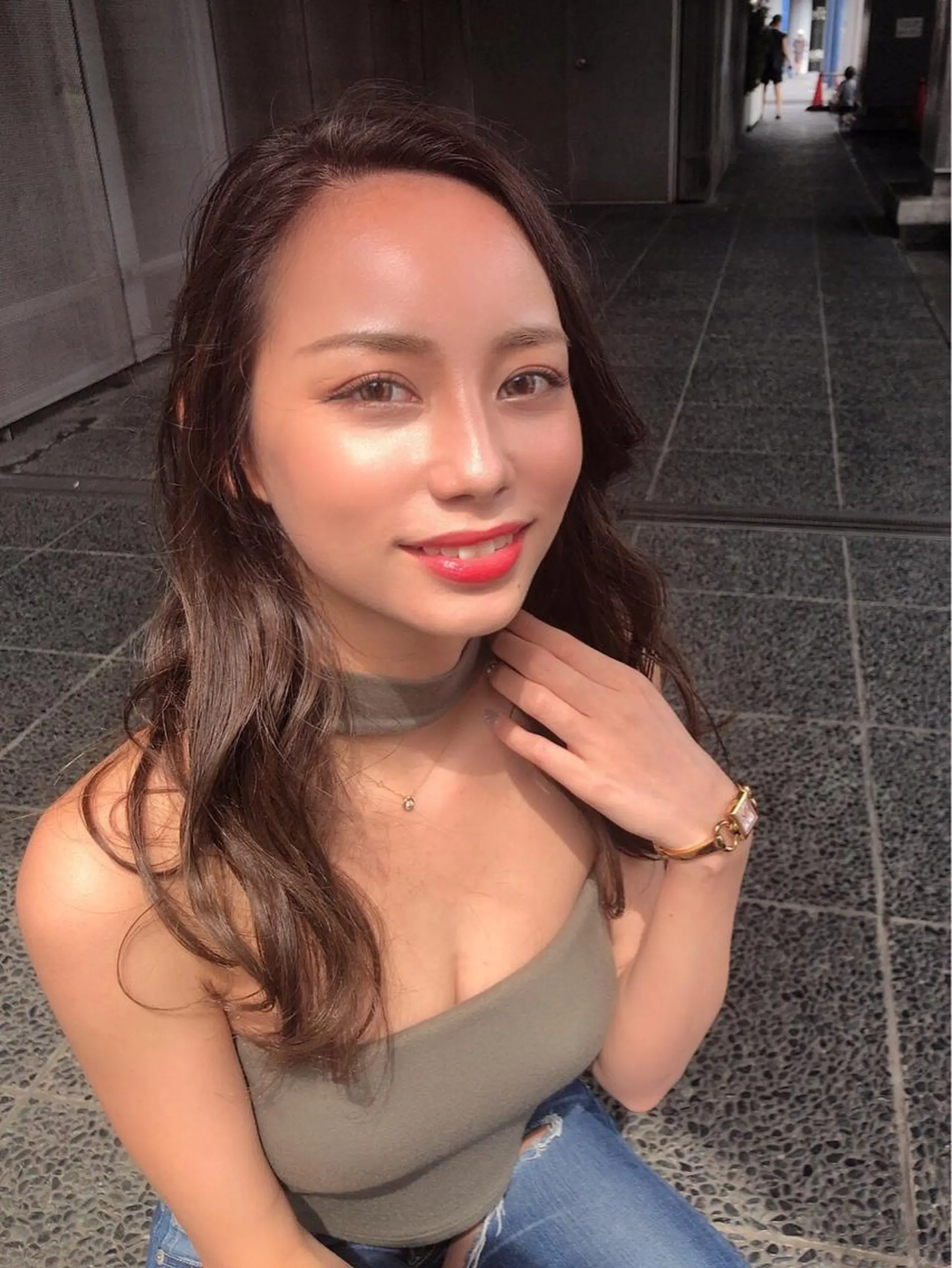 ロング カラー Ate by little所属・青木 梢のヘアスタイル