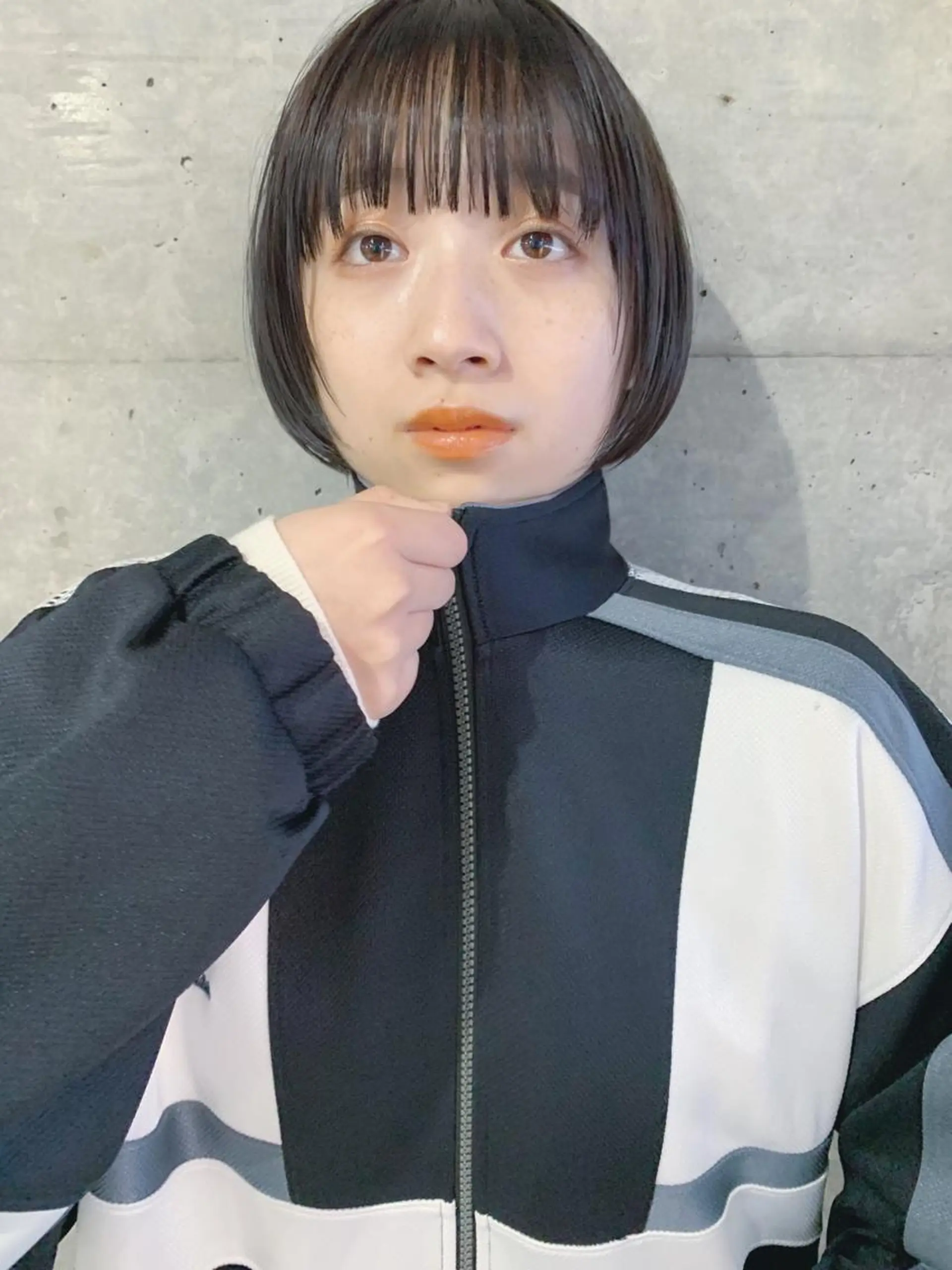 ショート カラー ボブパーマコテ巻き風 パーマNo1深江秀平のヘアスタイル