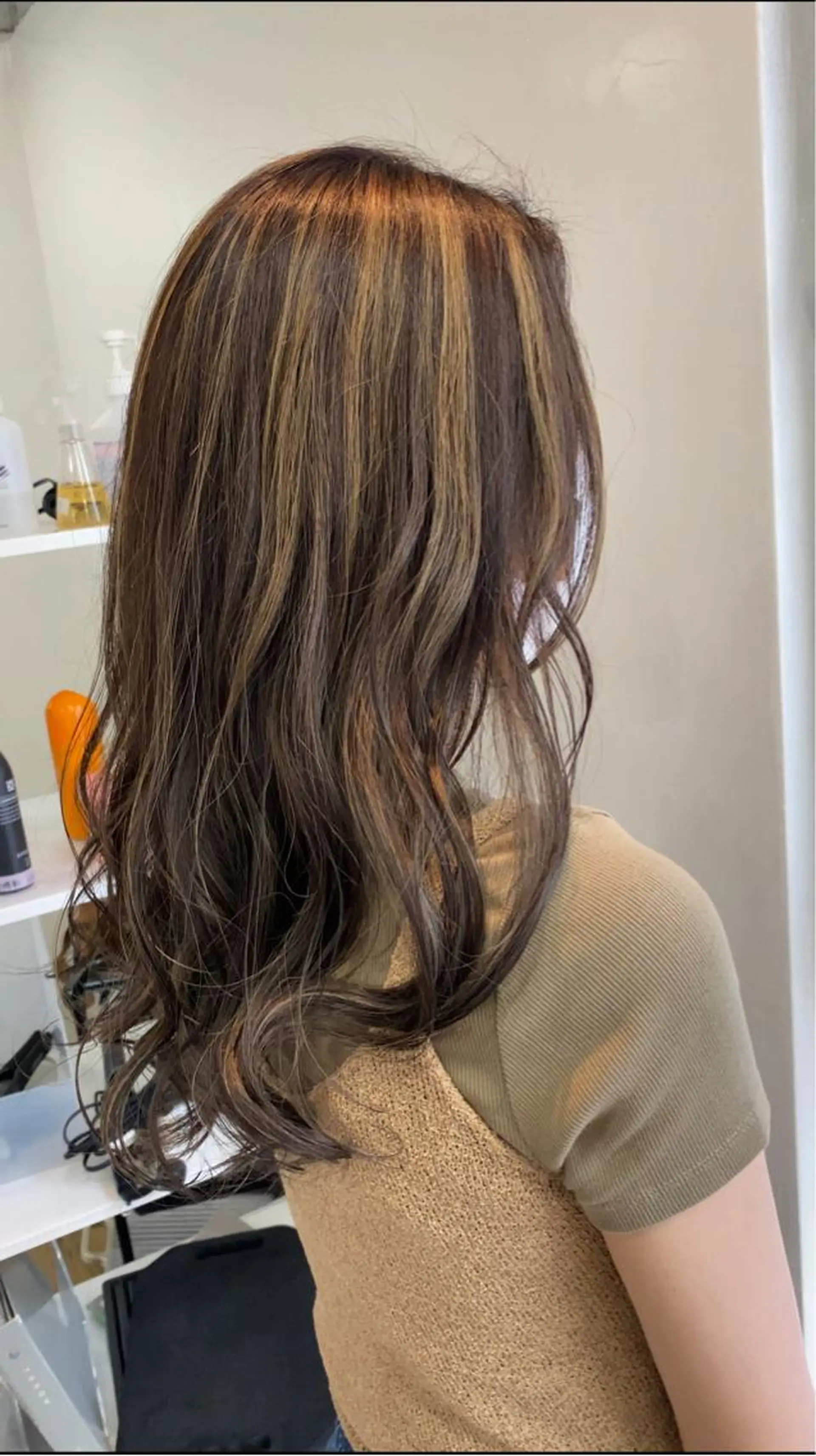 ロング カラー ハイライトカラー ハイライト 韓国風ヘア ヘアカラー トリートメント GO TODAY シェアサロン 町田店所属・韓国ヘア🇰🇷 スズキのヘアスタイル