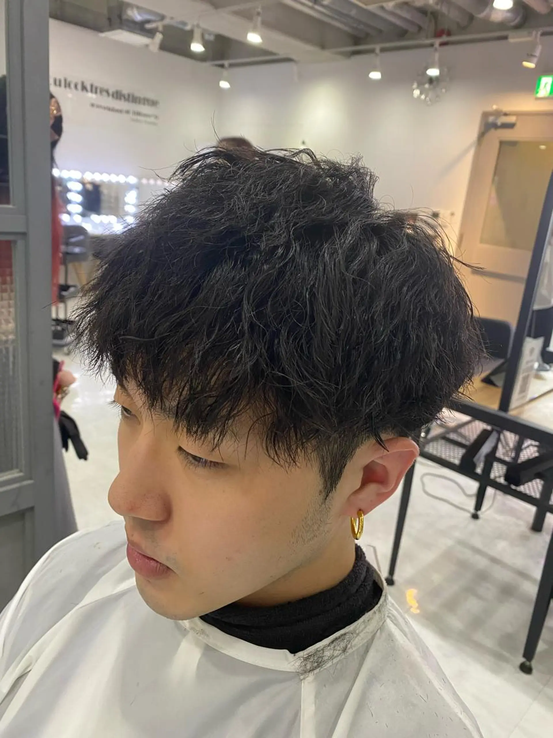 パーマ メンズ カット パーマ トリートメント 🟣メンズパーマ 川端 永遠🟣のヘアスタイル