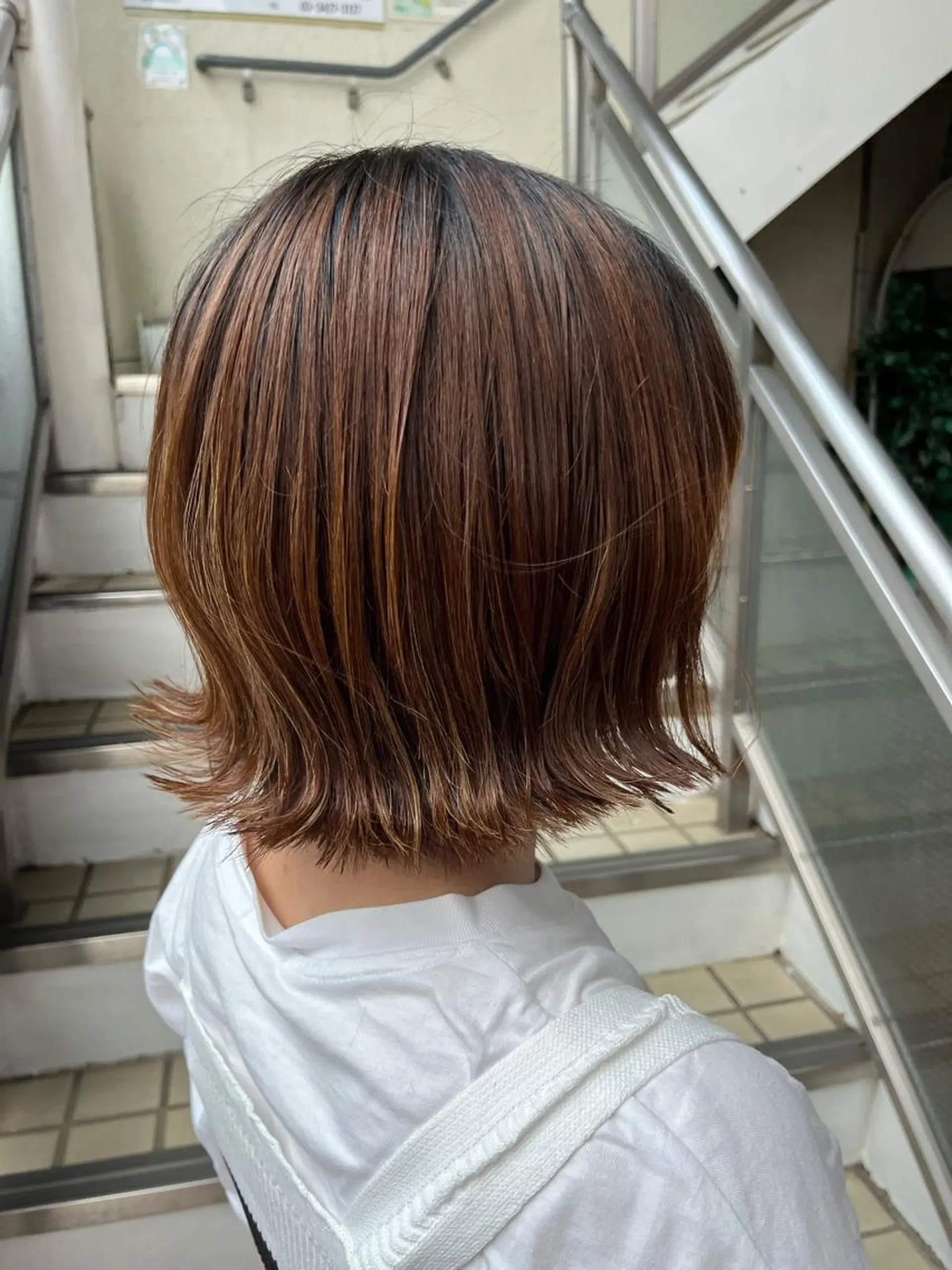 ショート ヘアアレンジ ウスイマイコ カット/ケアカラーのヘアスタイル