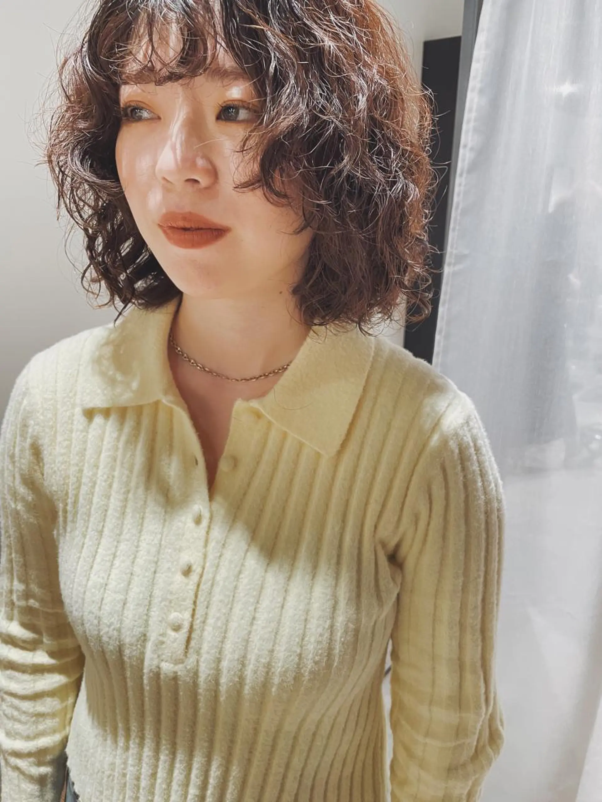 ショート カラー カット パーマ トリートメント センスをお届けします 大谷将生INFPのヘアスタイル