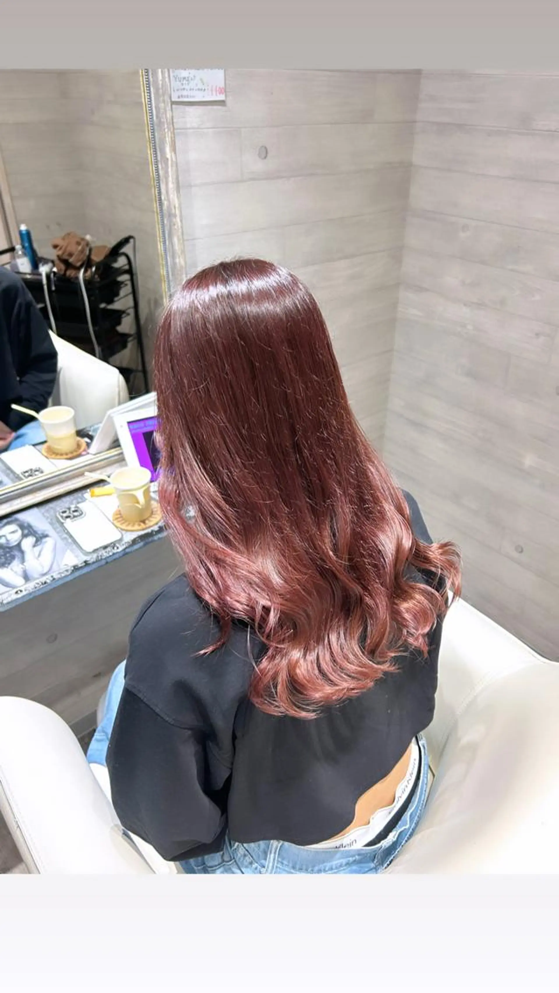 セミロング カラー ヘアカラー 🎀暖色/ ピンク🎀seinaのヘアスタイル