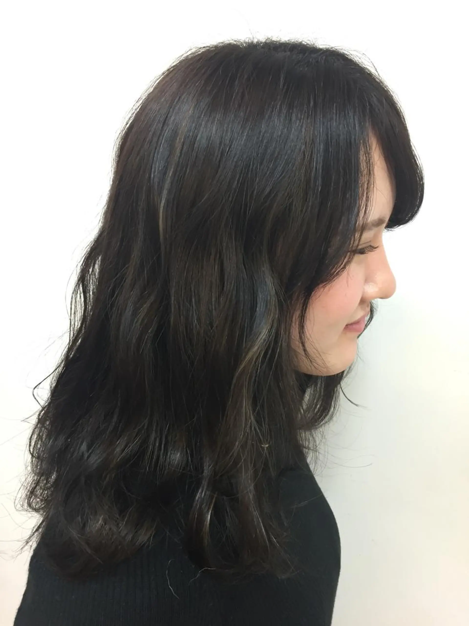 セミロング カラー 💘カラー人気Ｎｏ. １💘SAYAのヘアスタイル