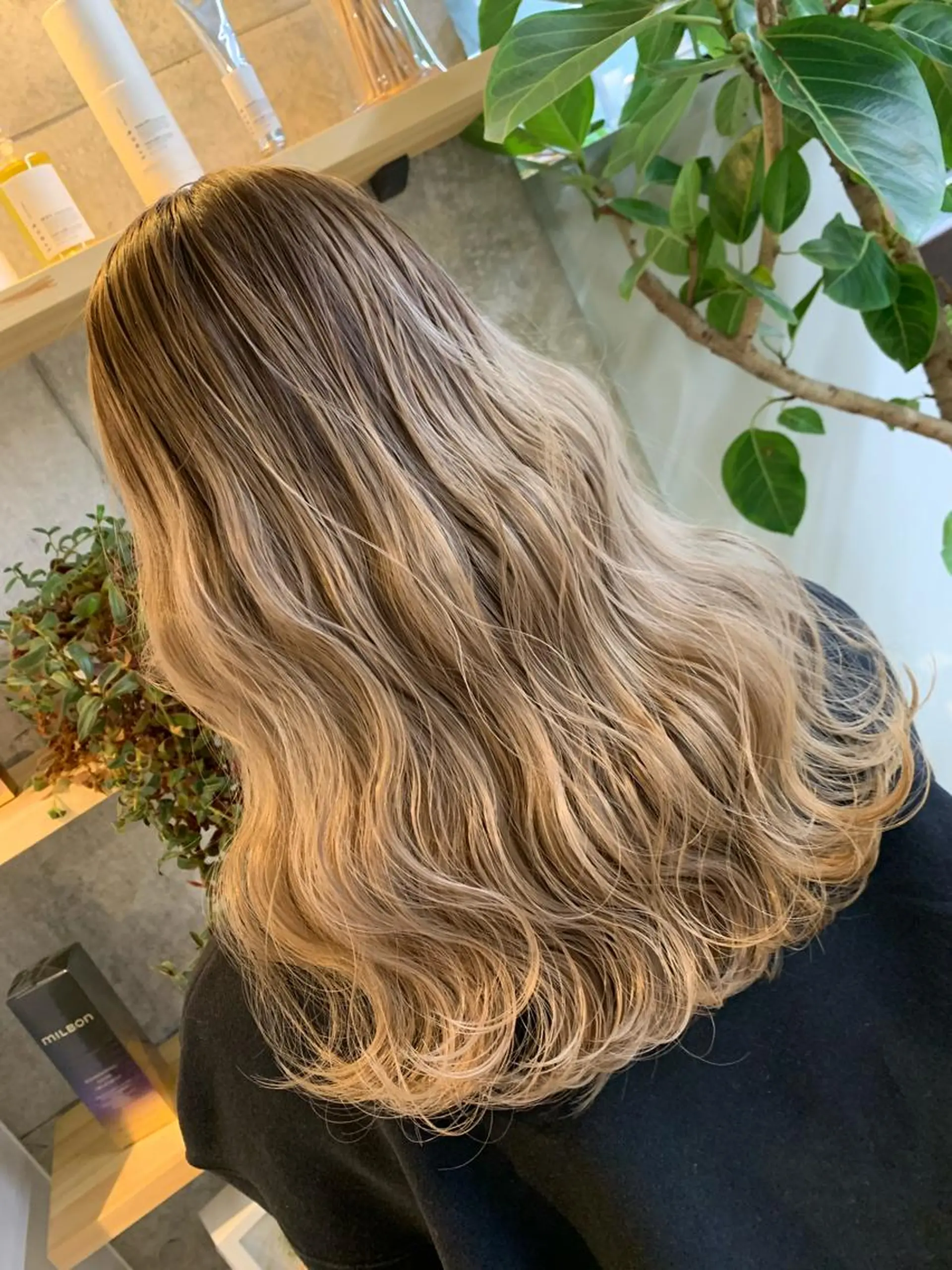 ロング 天野 開のヘアスタイル