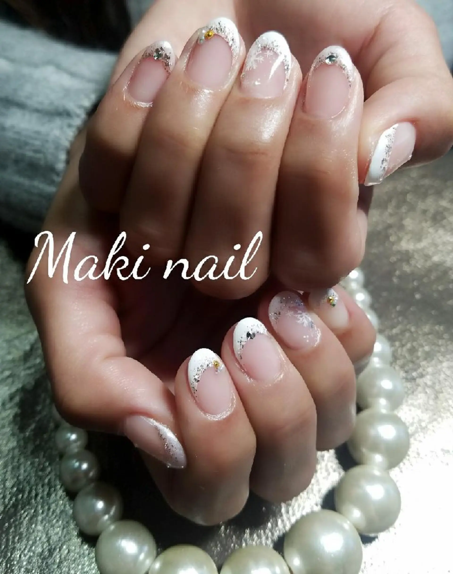 ネイル ショート フレンチネイル ジェルネイル   MAKI NAILのネイルデザイン