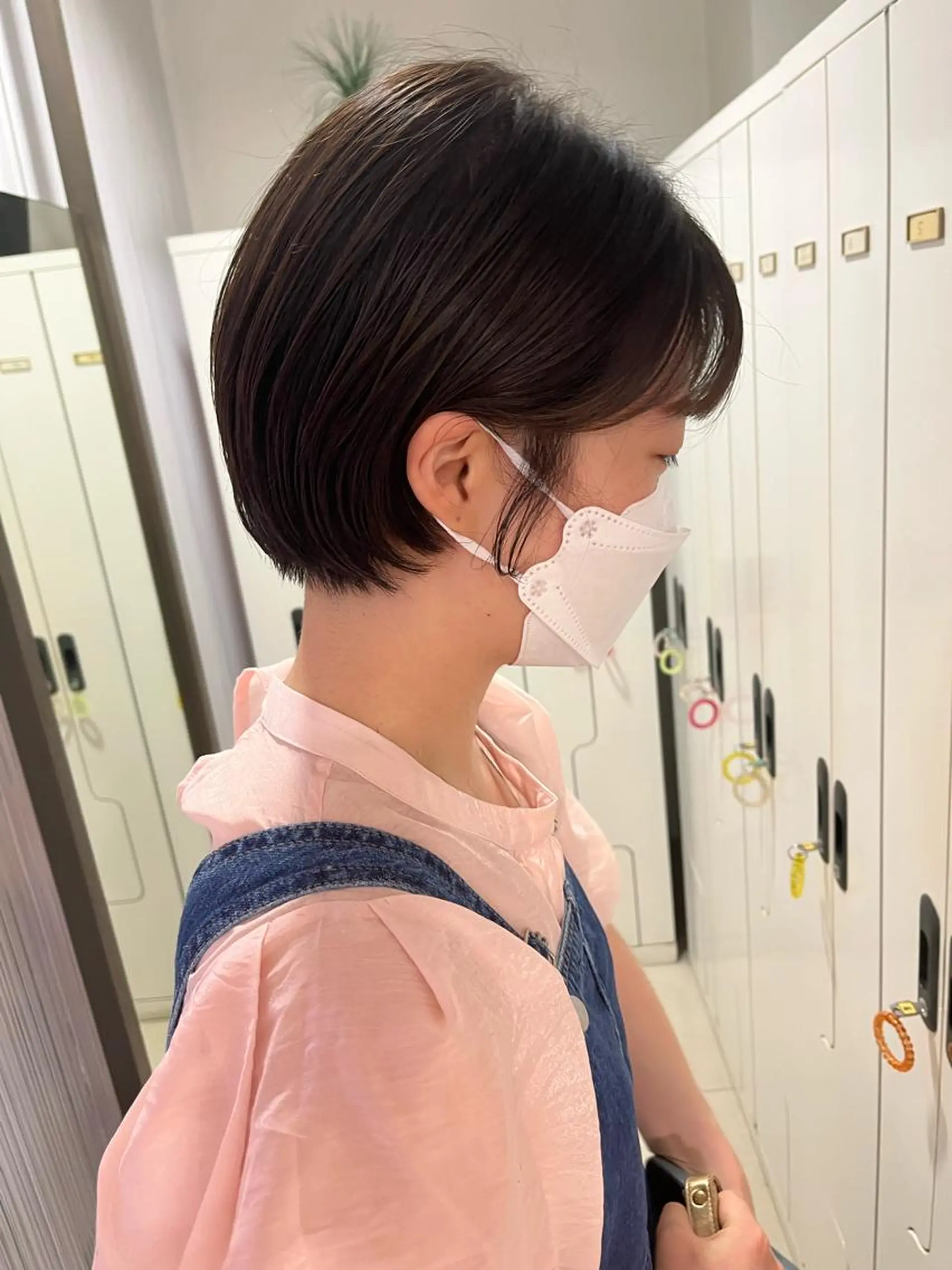 ショート ショートボブ ボブ ショートヘア カット ぷつっとボブ/ちゅる ピンク/mika☆のヘアスタイル