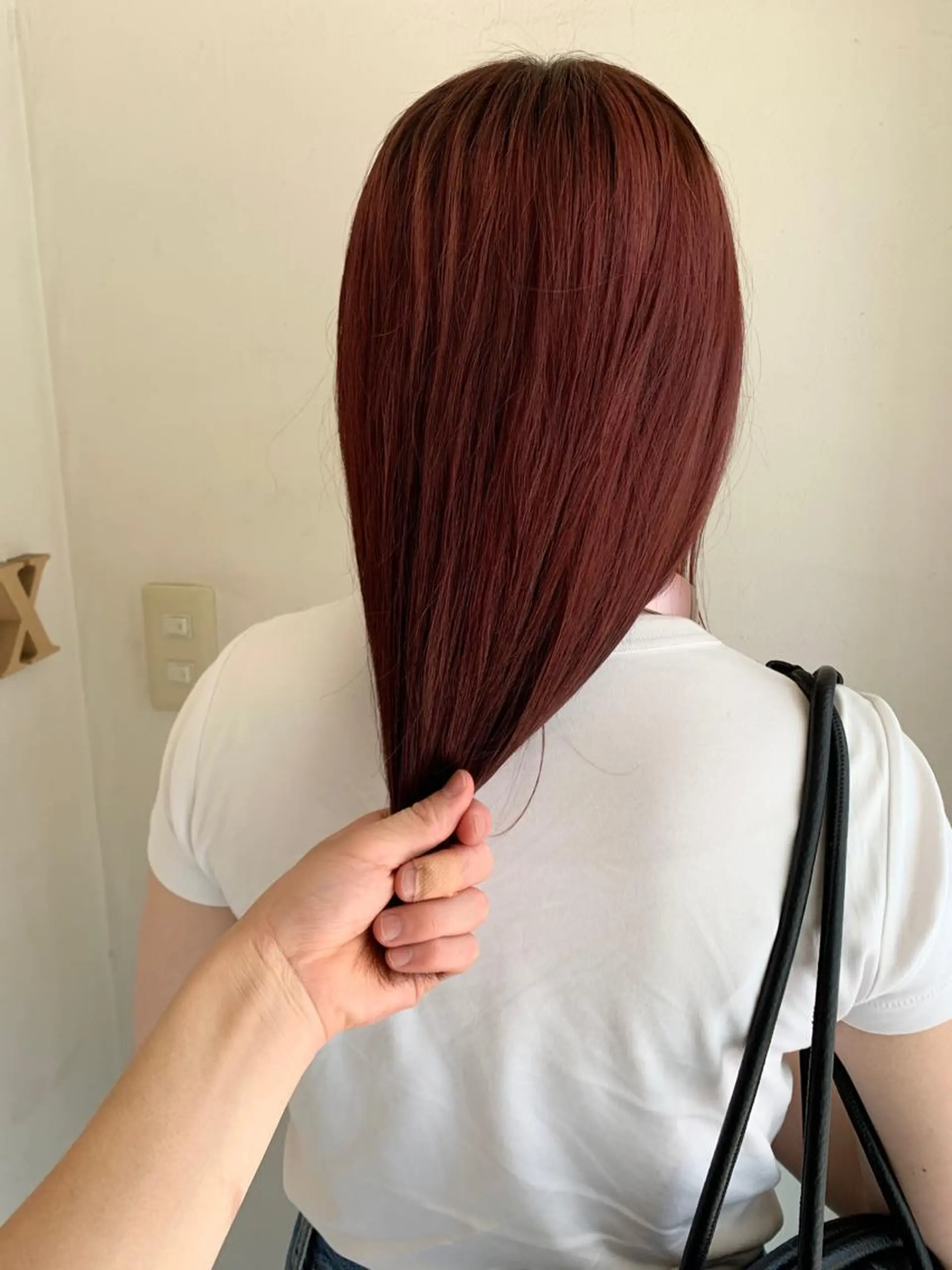 ミディアム カラー カシス レッドカラー 【takk】 ナカヤママサヨシのヘアスタイル