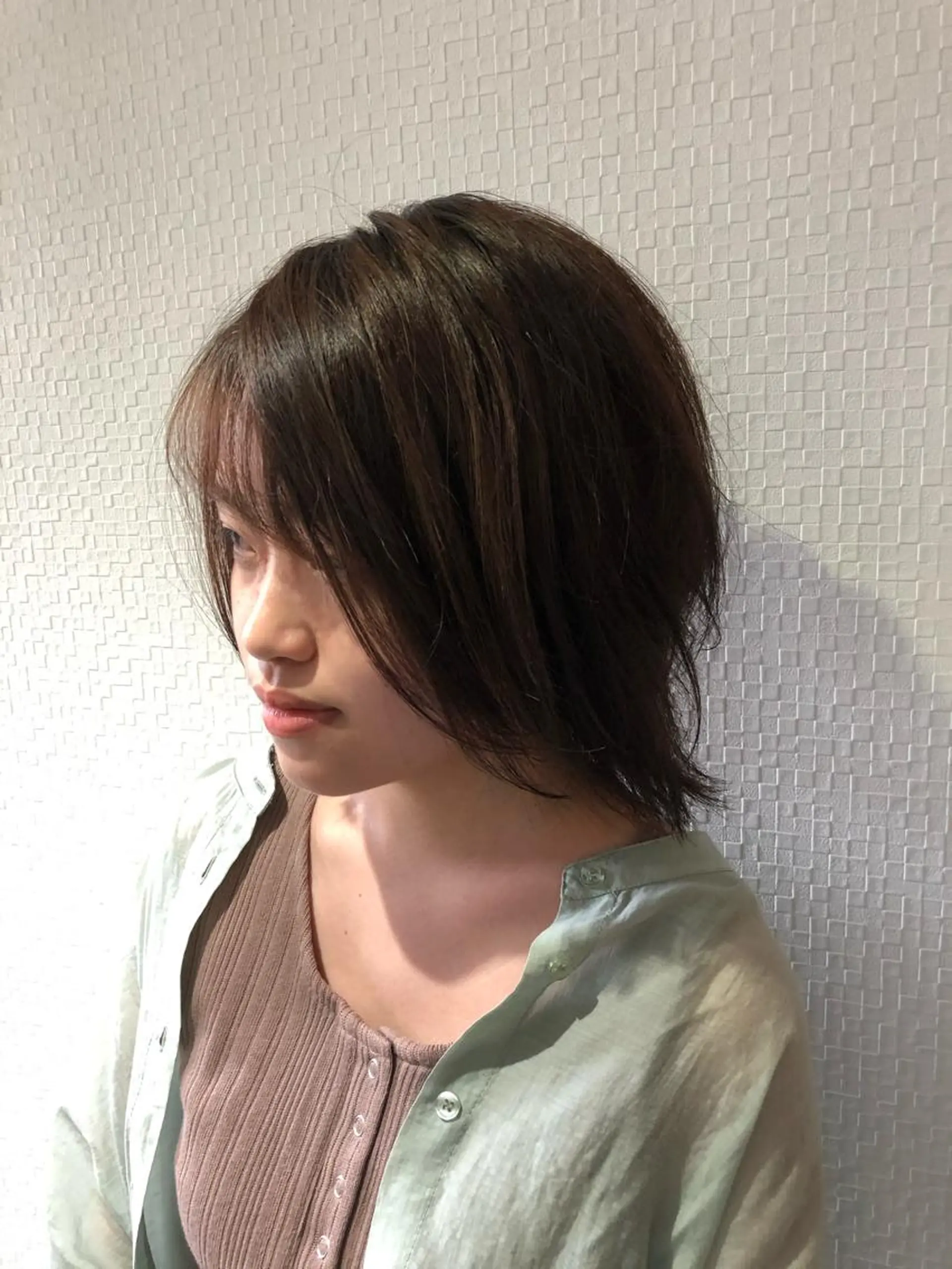 ショート シースルーバング カット ヘアカラー トリートメント ✨terra✨佐伯 晋吾のヘアスタイル