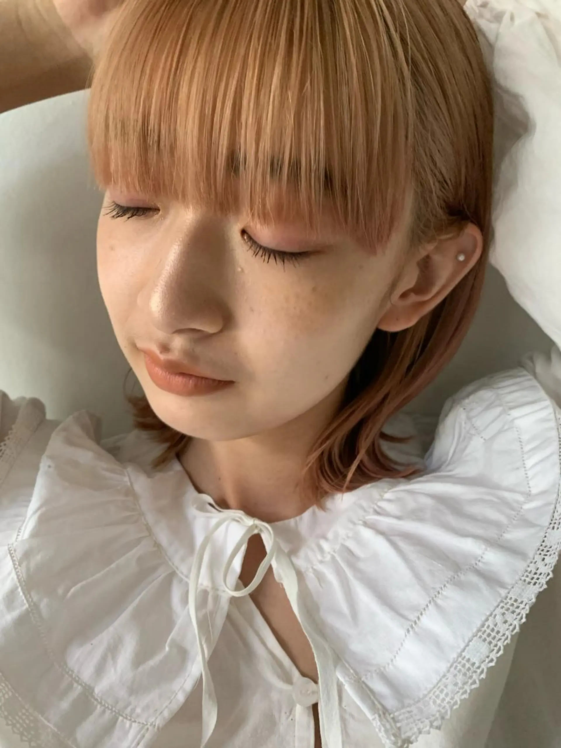 ミディアム ヘアカラー 西山 紗耶香🪽 透明感カラー/ボブのヘアスタイル