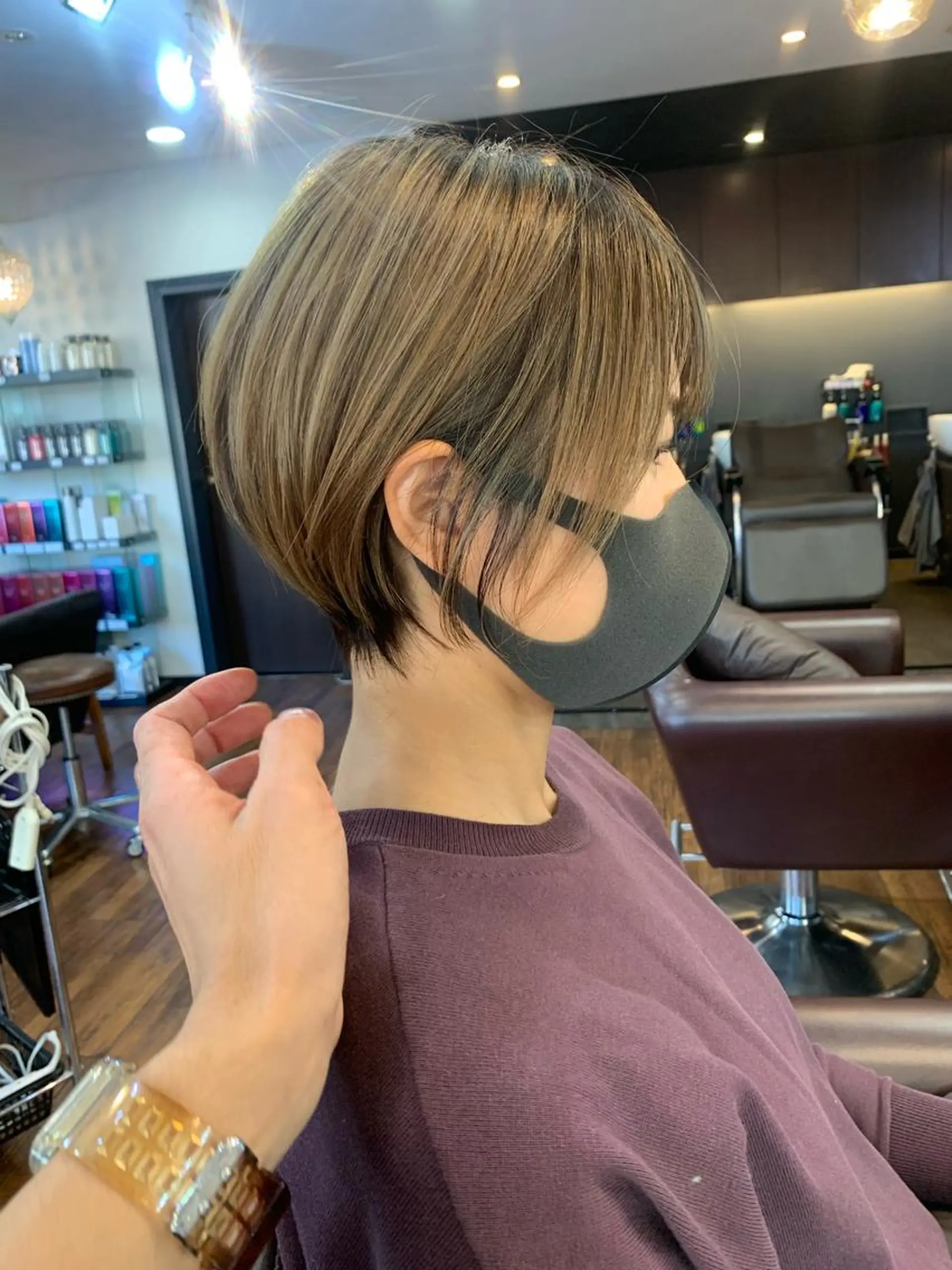 ショート 縮毛矯正/ショート/ レイヤー/畑中正敏のヘアスタイル