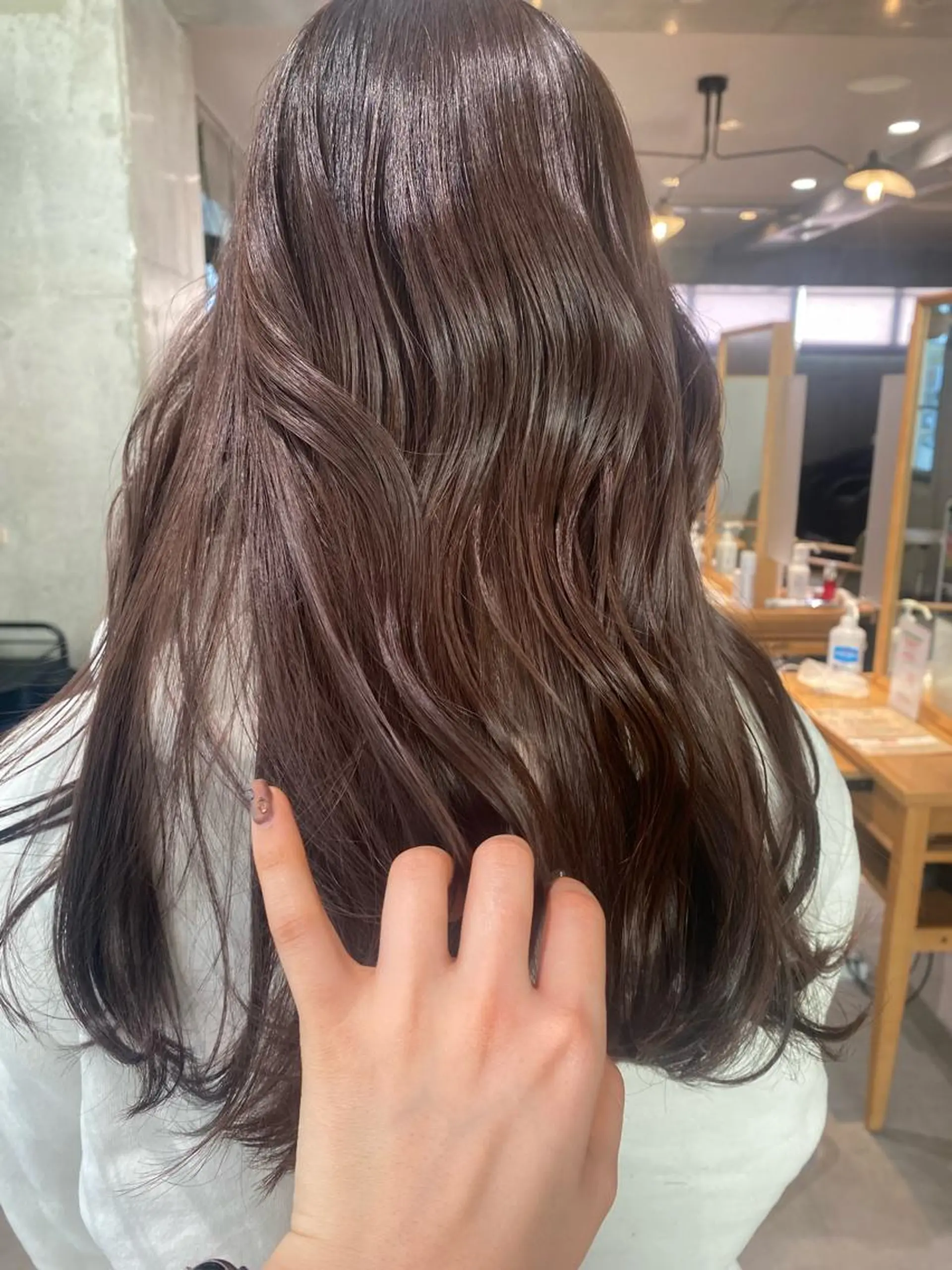 カラー AO所属・RISAKO 艶髪モテヘア🎀府中のヘアスタイル