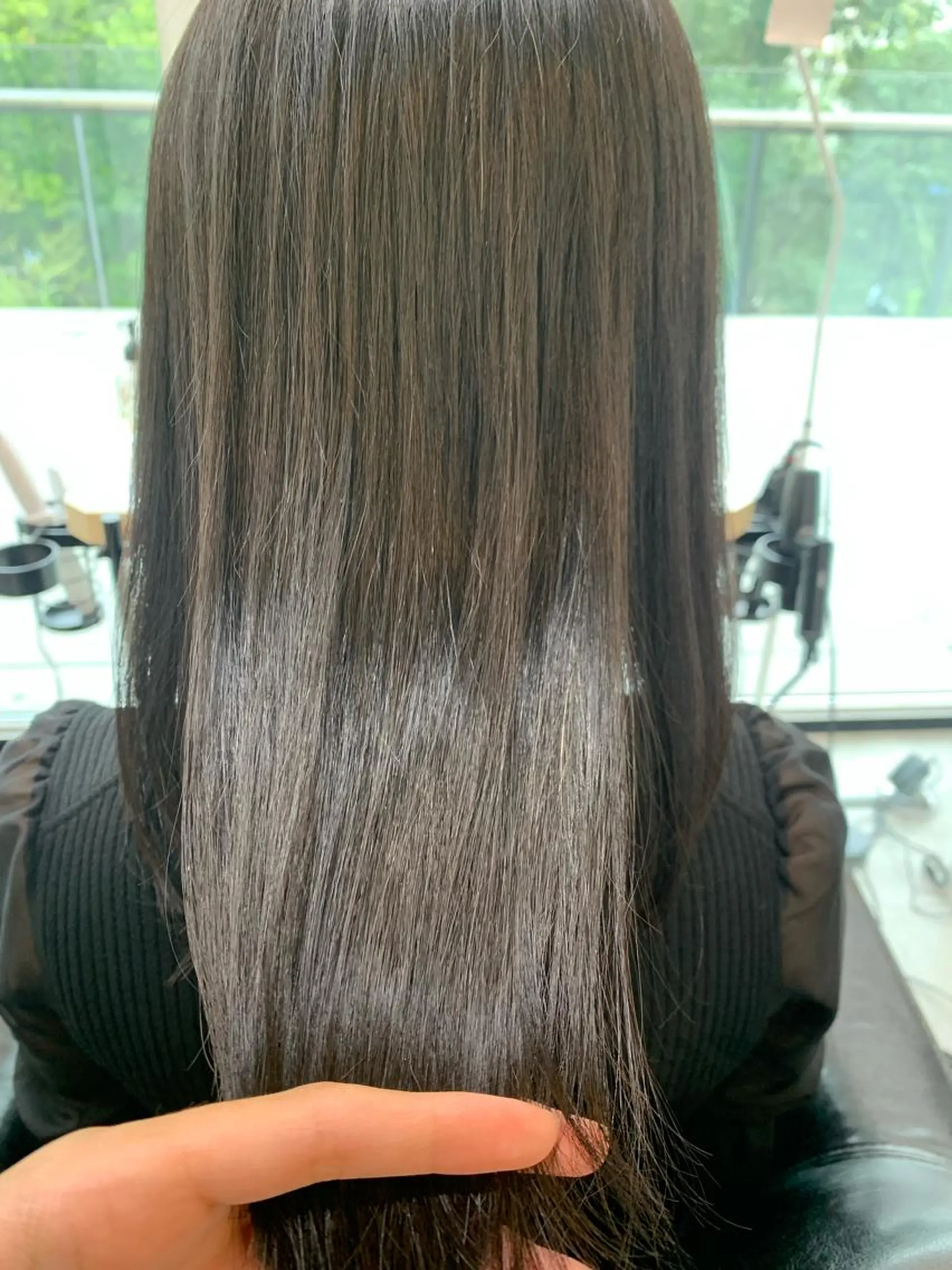 ロング カット 縮毛矯正 トリートメント 韓国レイヤー✨ yasuko銀座のヘアスタイル