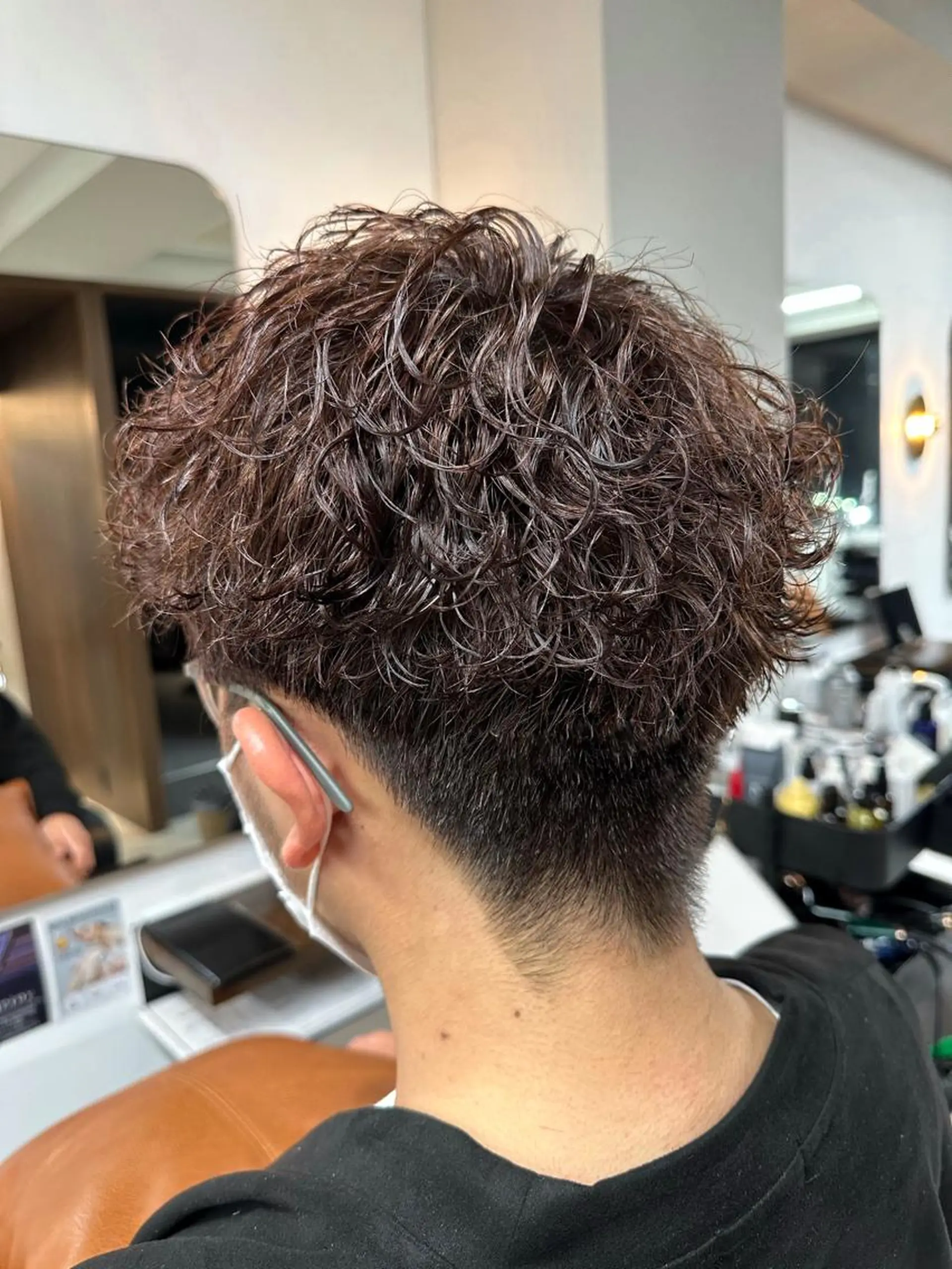 ショート カラー パーマ メンズ 守屋 寿哉のヘアスタイル
