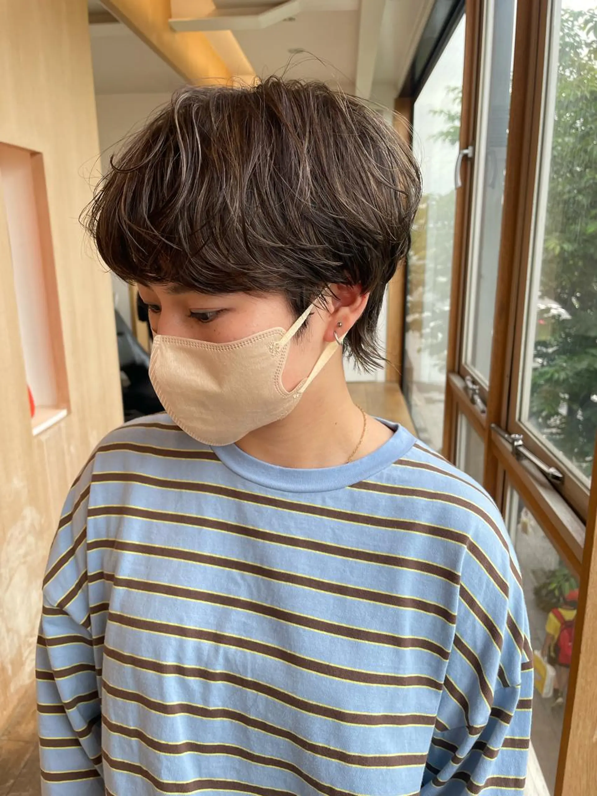 ショート カラー ハイライトカラー ハイライト 🍊mai🍊 似合わせスタイル🌿のヘアスタイル