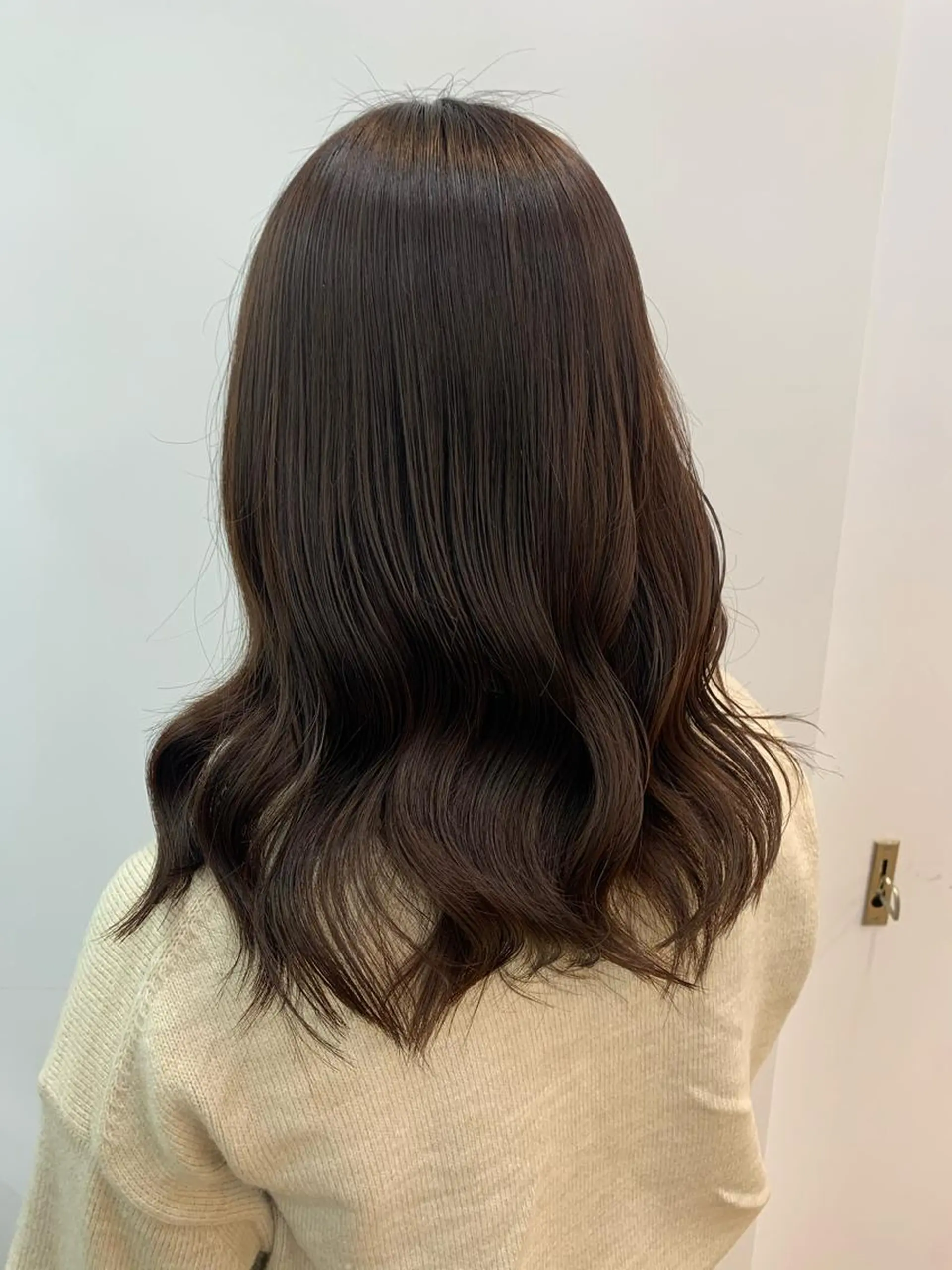 セミロング カラー レイヤー×グレージュ /ピンク🩷mioのヘアスタイル