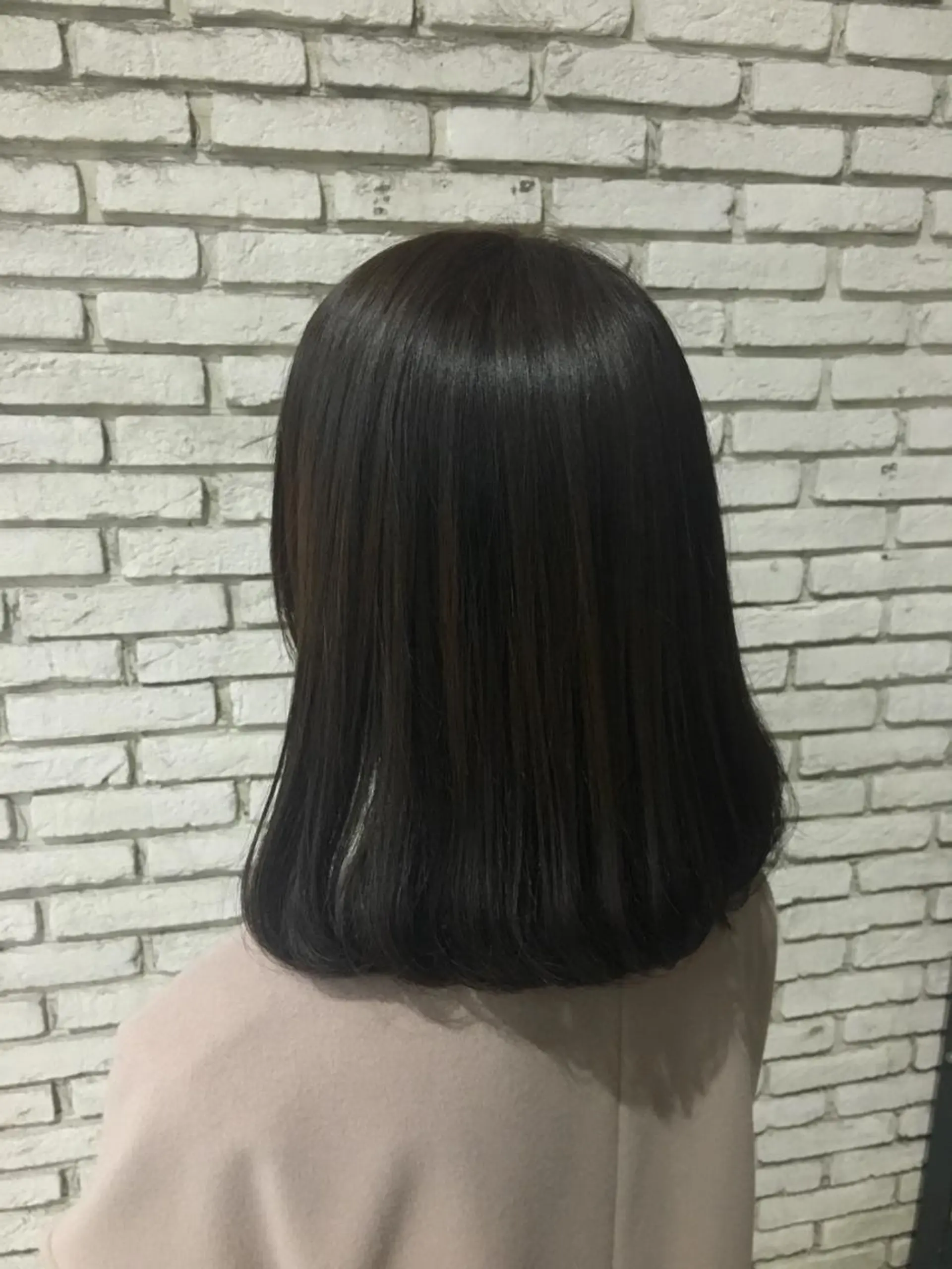 ミディアム カラー 伸ばしかけ トリートメント Lapel green所属・Lapelgreen 森町 / AOIのヘアスタイル