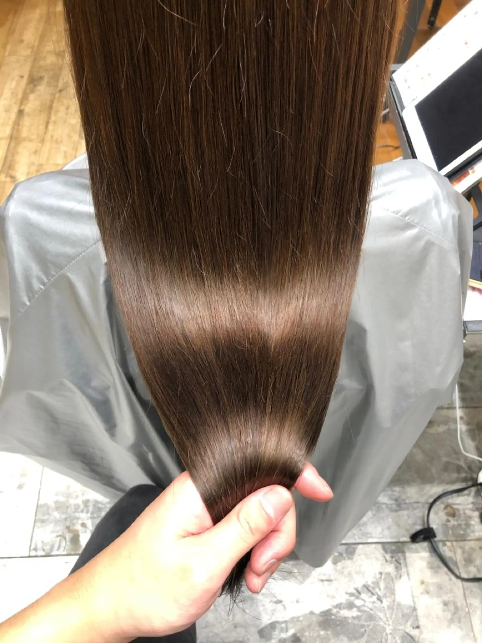 ロング カラー パーマ バレイヤージュ ブリーチ ケアブリーチ ダブルカラー ハイライトカラー カット ヘアカラー 縮毛矯正 トリートメント 新宿✨顔周りカット 韓国ヘア/坂本亜裟海のヘアスタイル