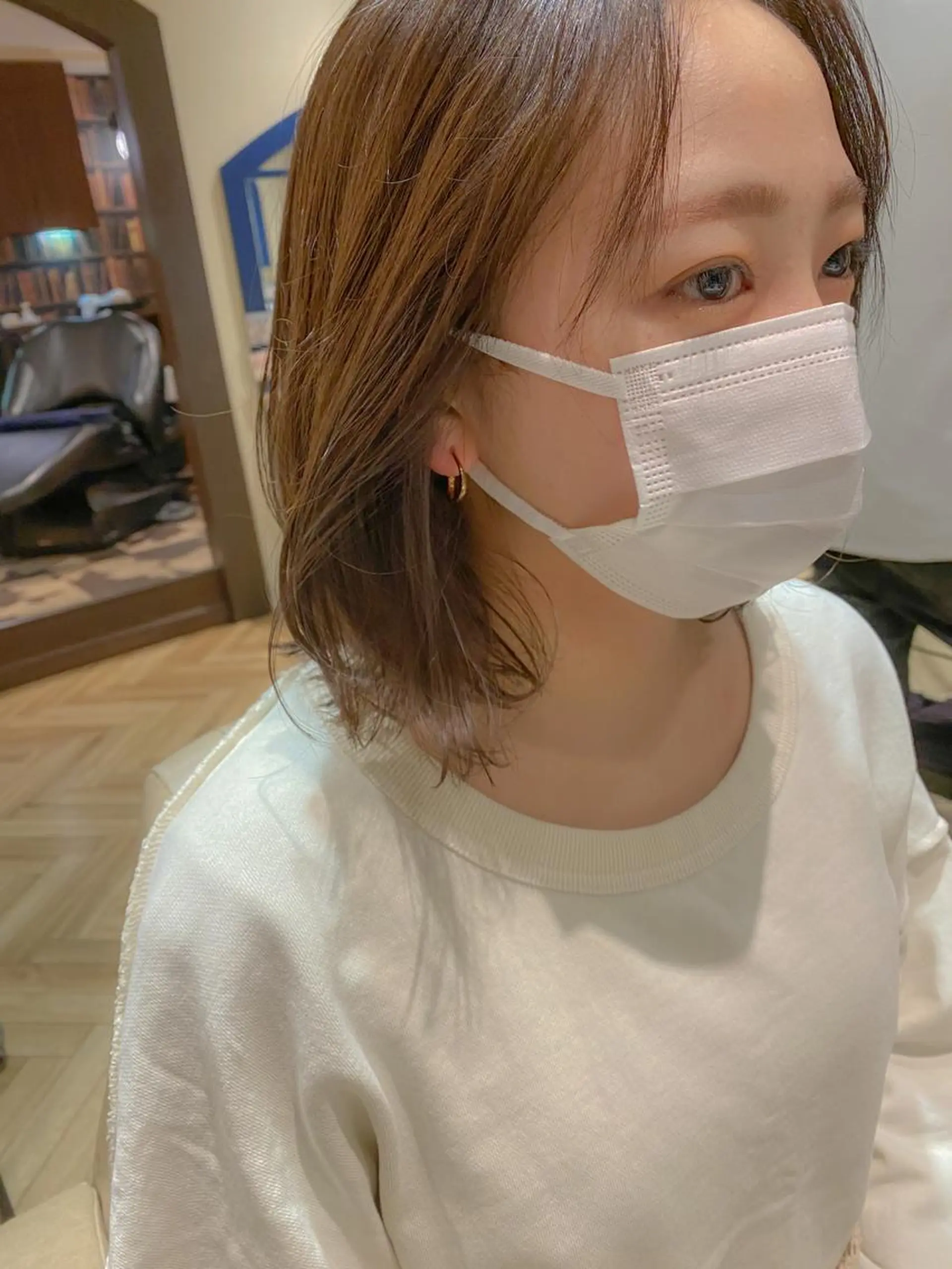 ショート カット ヘアカラー トリートメント ボブ/縮毛矯正 髪質改善/もえるのヘアスタイル