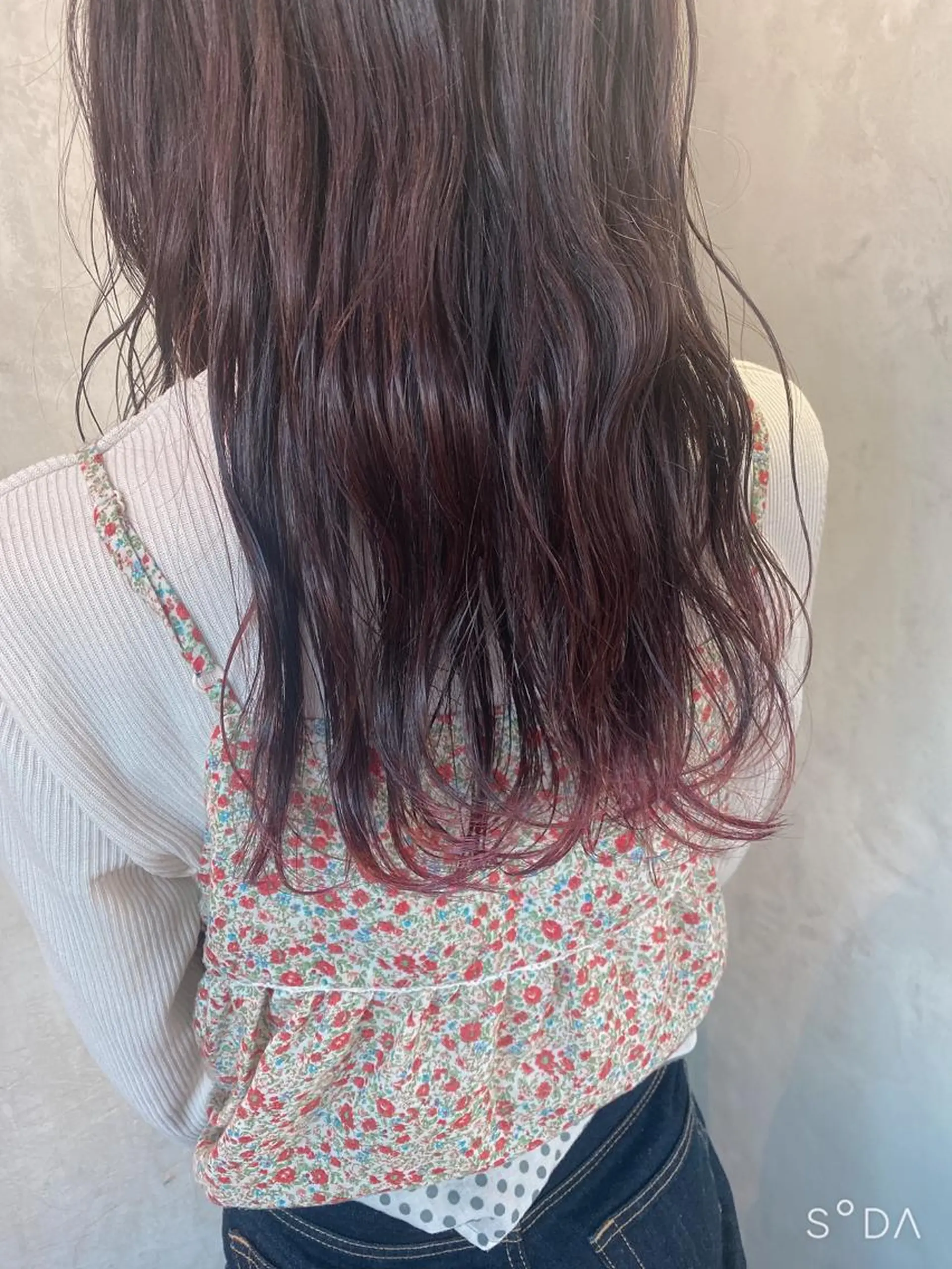 セミロング カラー ヘアアレンジ ラベンダーカラー ピンクカラー ピンクラベンダー stylist/蛯谷 珠里のヘアスタイル