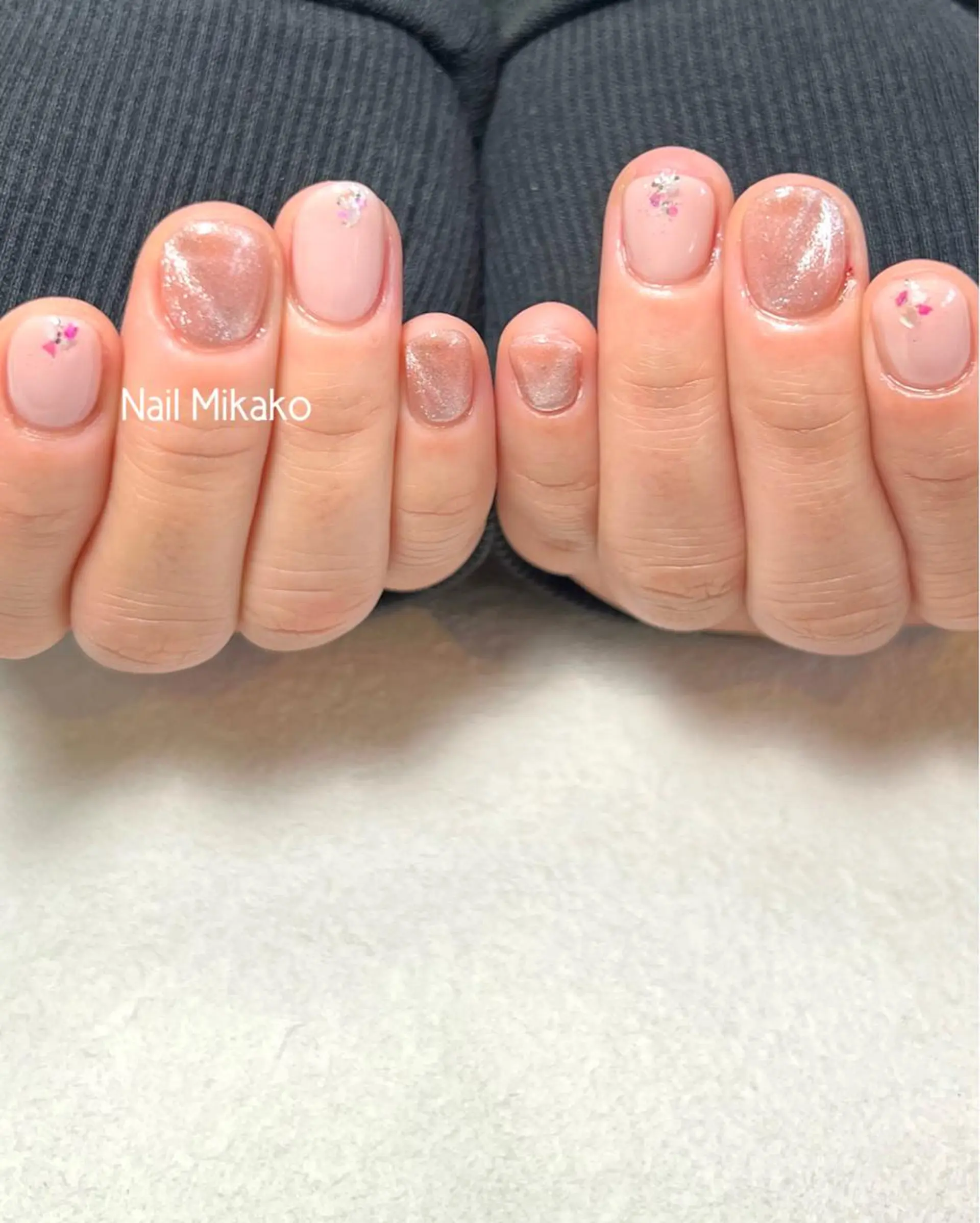 ネイル ラメ(グリッター) マグネットネイル シンプルネイル Nail_Mikako所属・Nail Mikakoのネイルデザイン