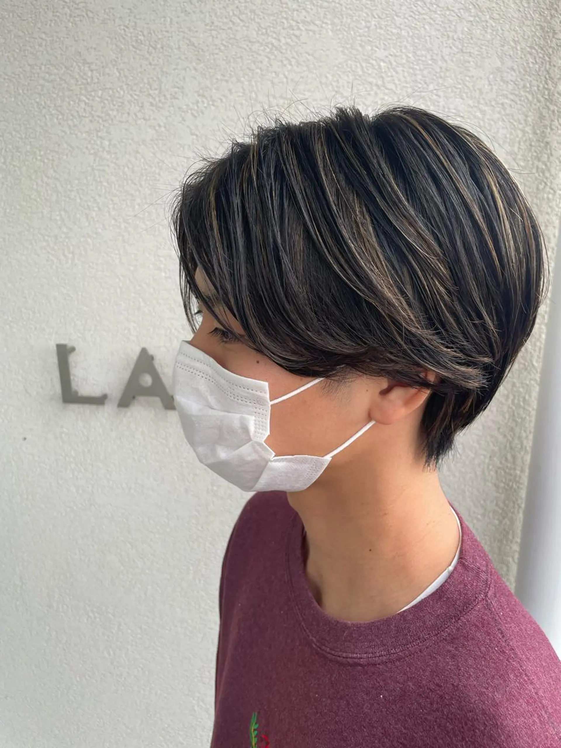 ミディアム カラー メンズ メンズハイライト ハイライトカラー ハイライト LAP.s所属・LAP.s 中嶋　諒のヘアスタイル