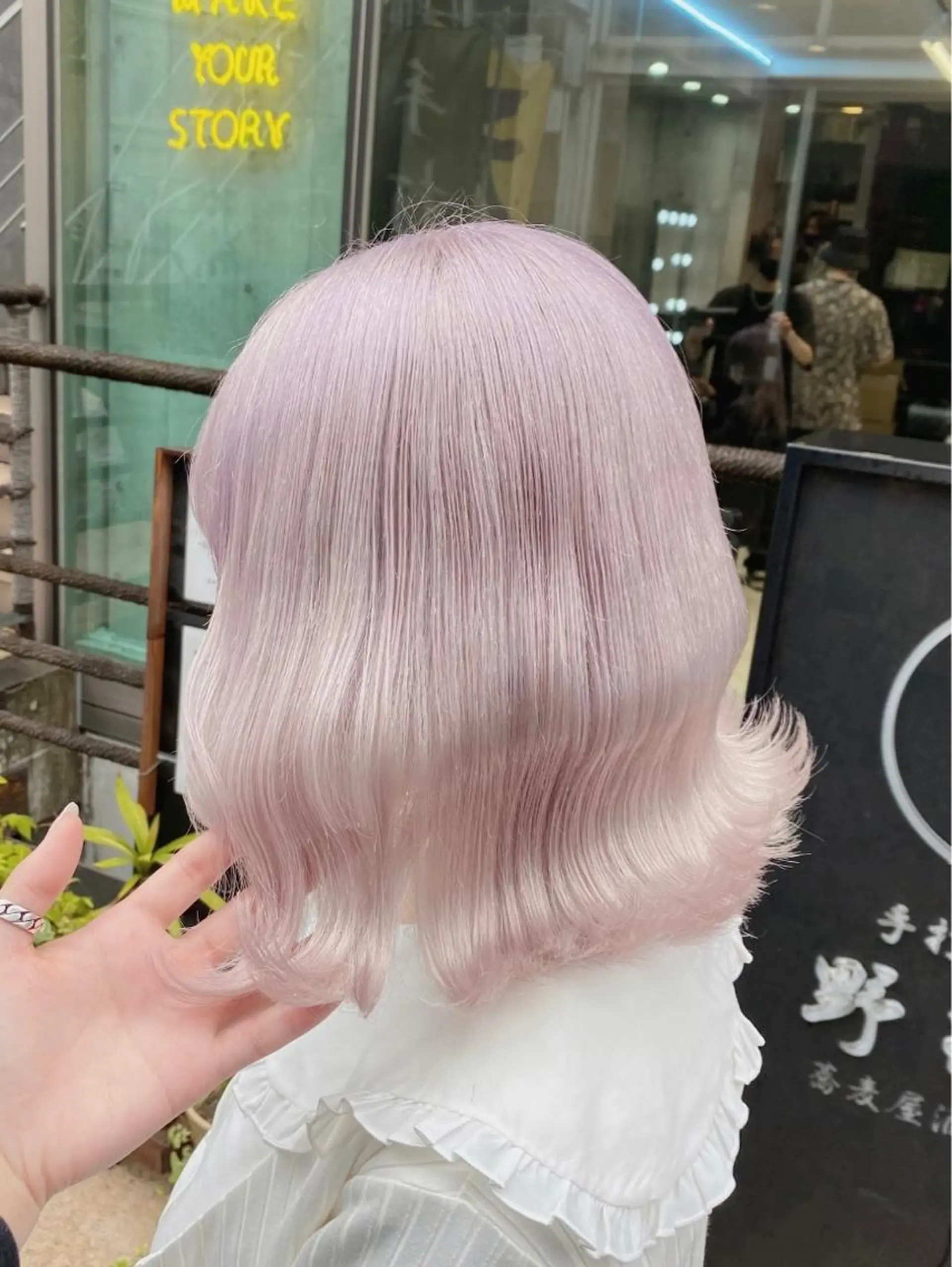 ミディアム 💛ムラ修正ブリーチ 💛YUUのヘアスタイル