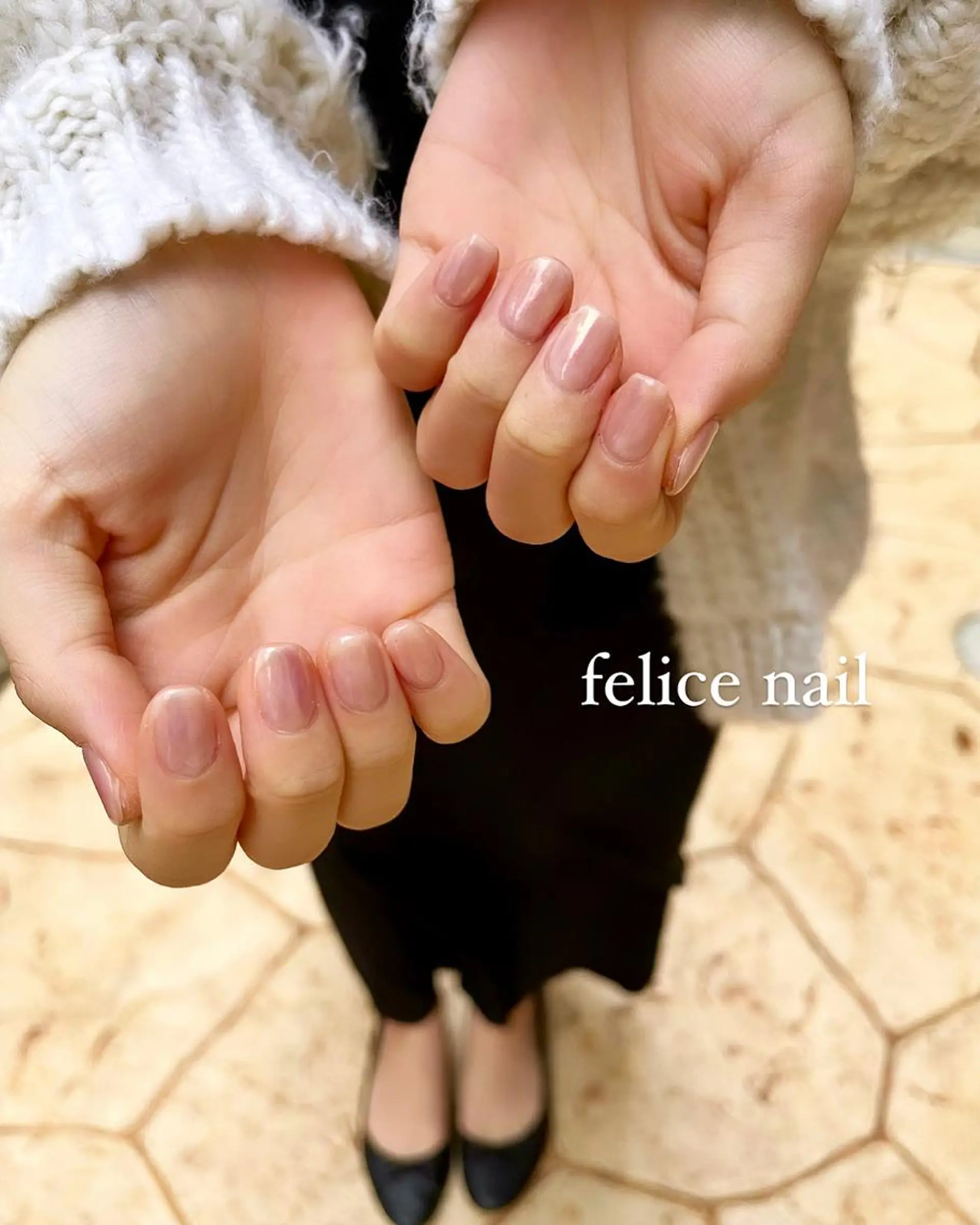 ネイル オーロラネイル 桜ネイル felice nailのネイルデザイン