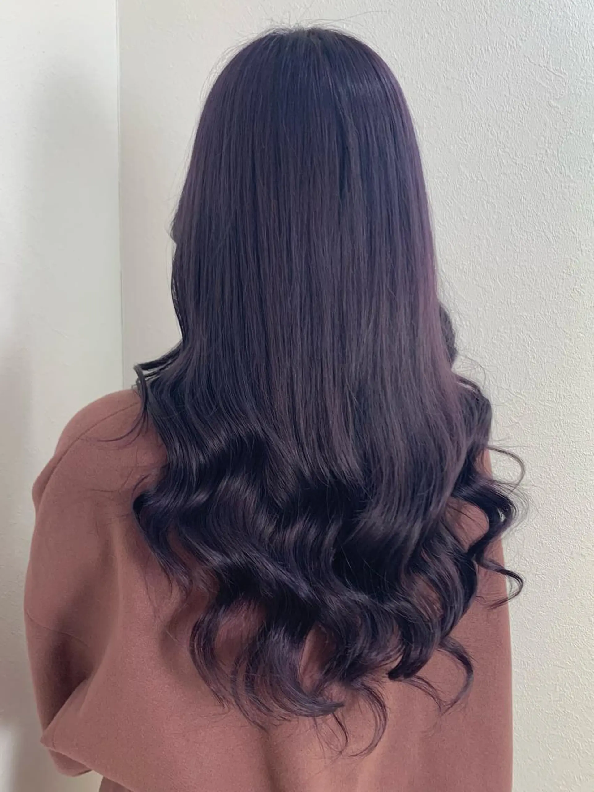 ロング カラー ブルーカラー ブルーラベンダー ラベンダーカラー 遠藤沙也加 /レイヤーカットのヘアスタイル