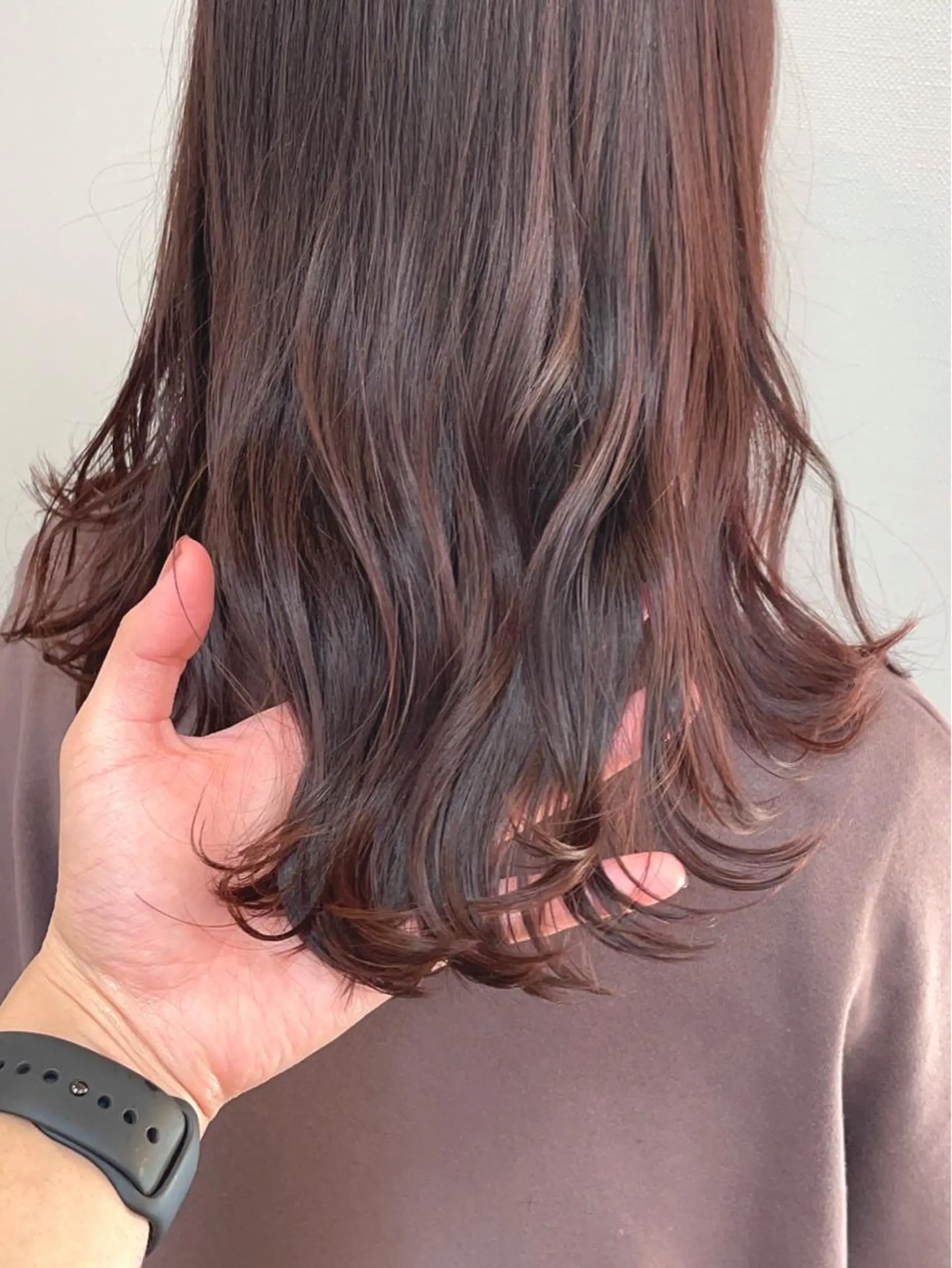 セミロング カット ヘアカラー 明石遼/ベージュ / ピンクのヘアスタイル