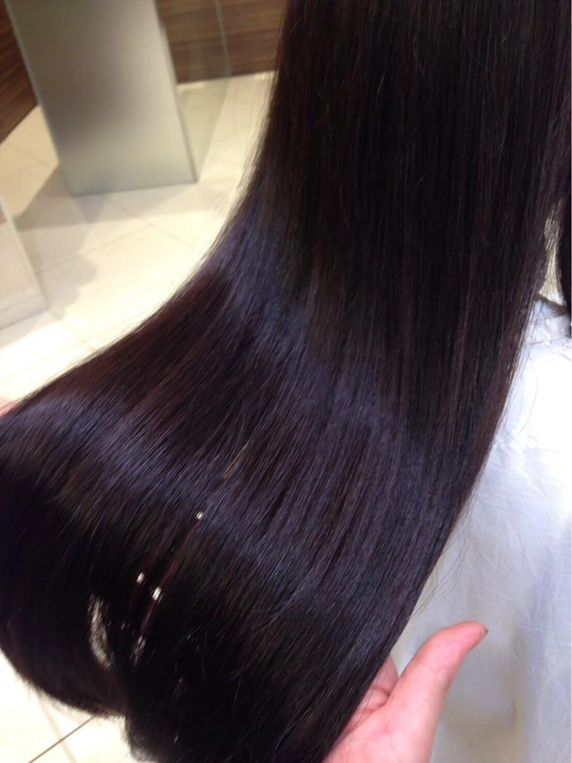 ロング カット 縮毛矯正 "オクムラ タクヤ"のヘアスタイル