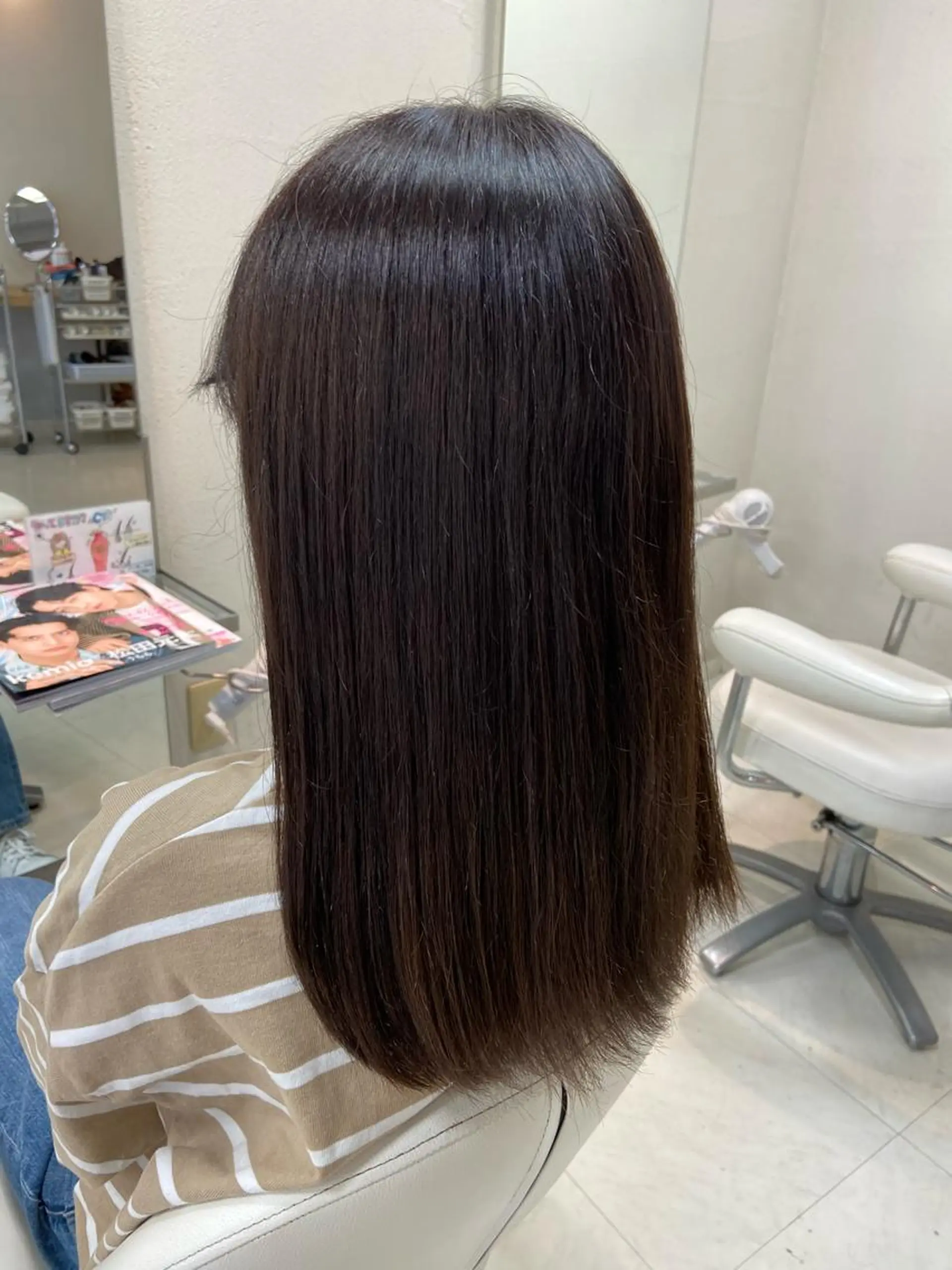 ロング カラー 菊地 美憂のヘアスタイル