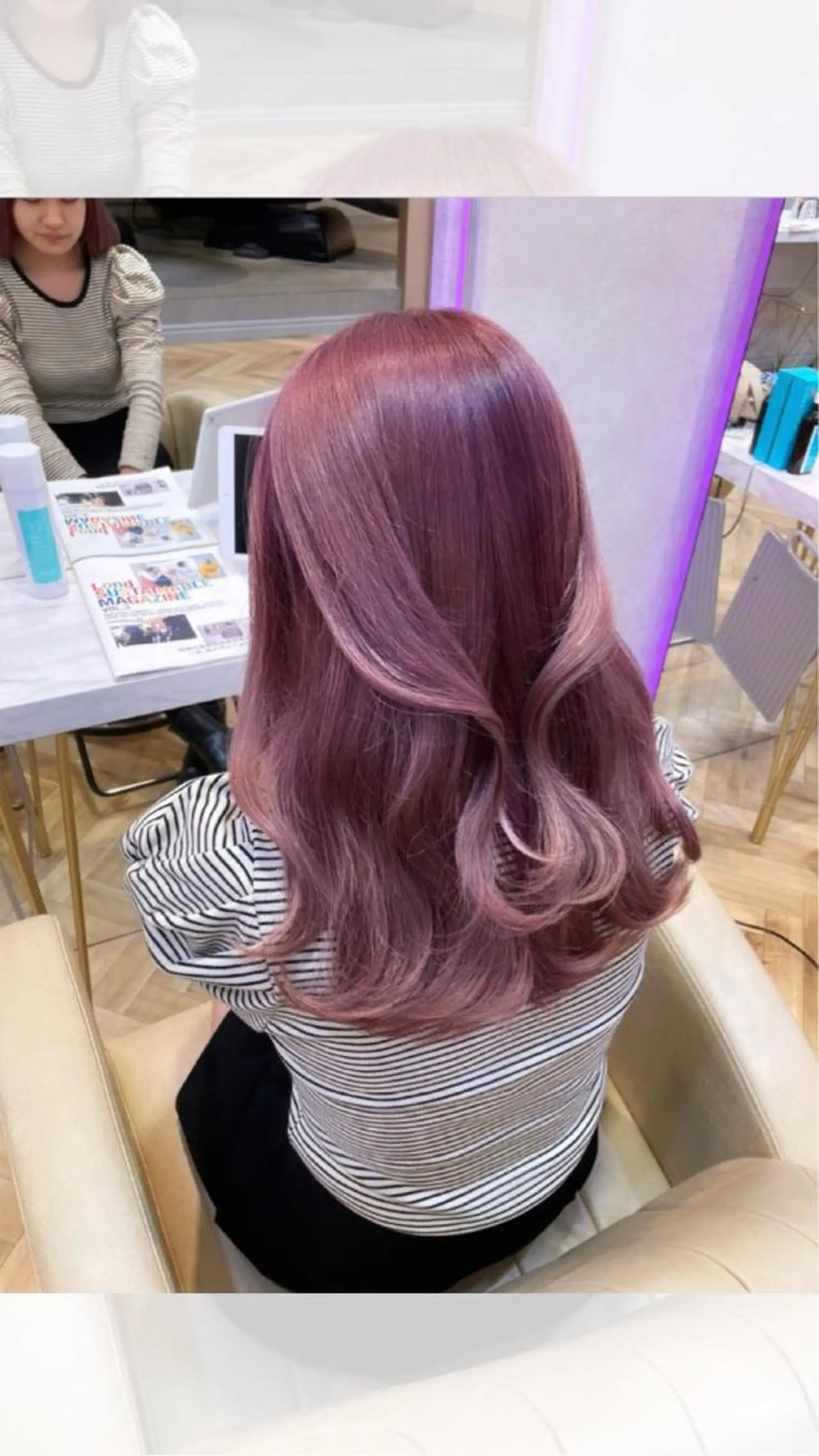 ミディアム カラー ブリーチ ケアブリーチ ダブルカラー ハイトーンカラー ピンクカラー カット ヘアカラー トリートメント 🩷韓国ヘア/ミディ アム🩷Maikaのヘアスタイル