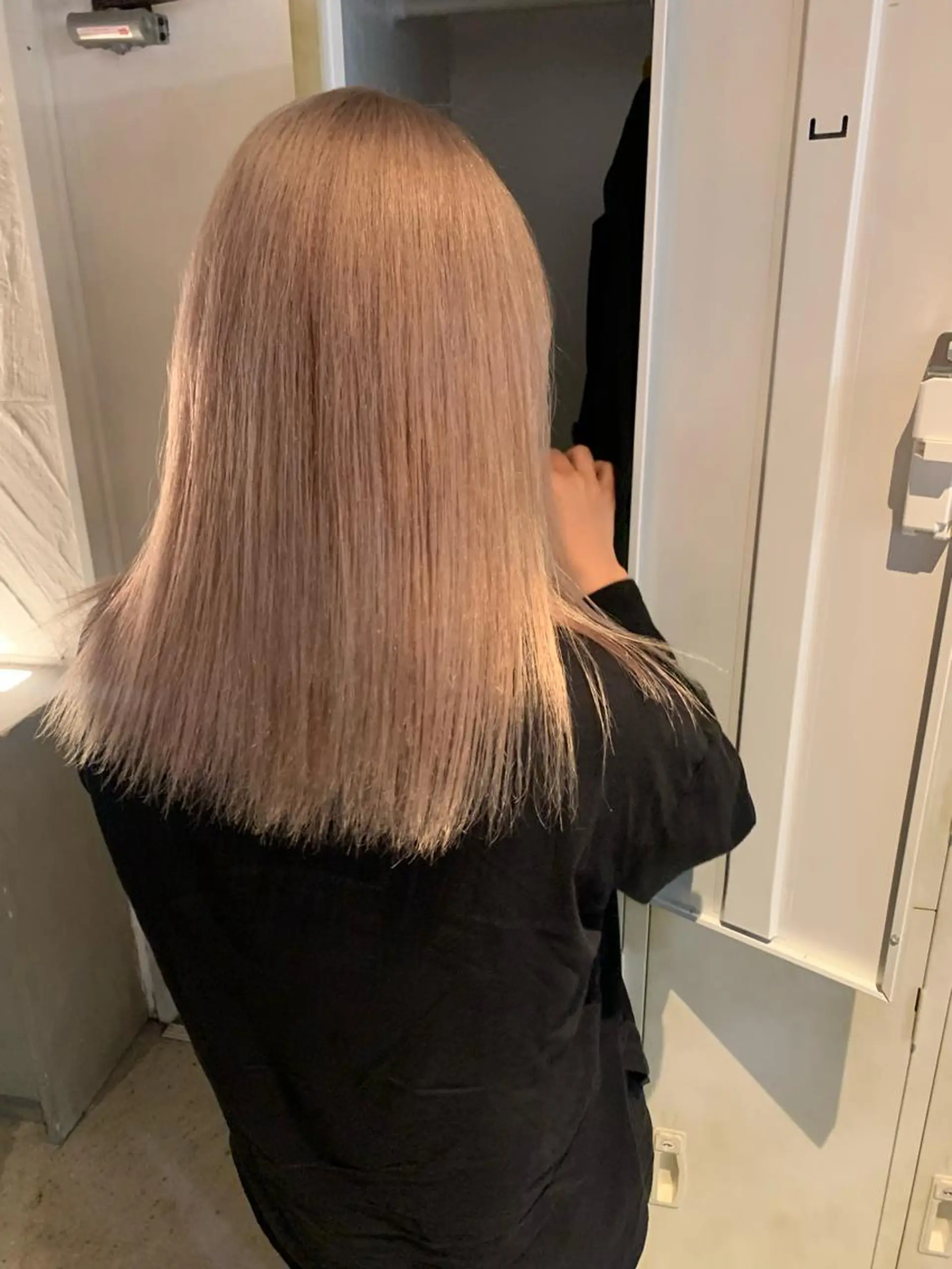 セミロング カラー ヘアカラー ブリーチ/アレンジ 天満/chihiroのヘアスタイル