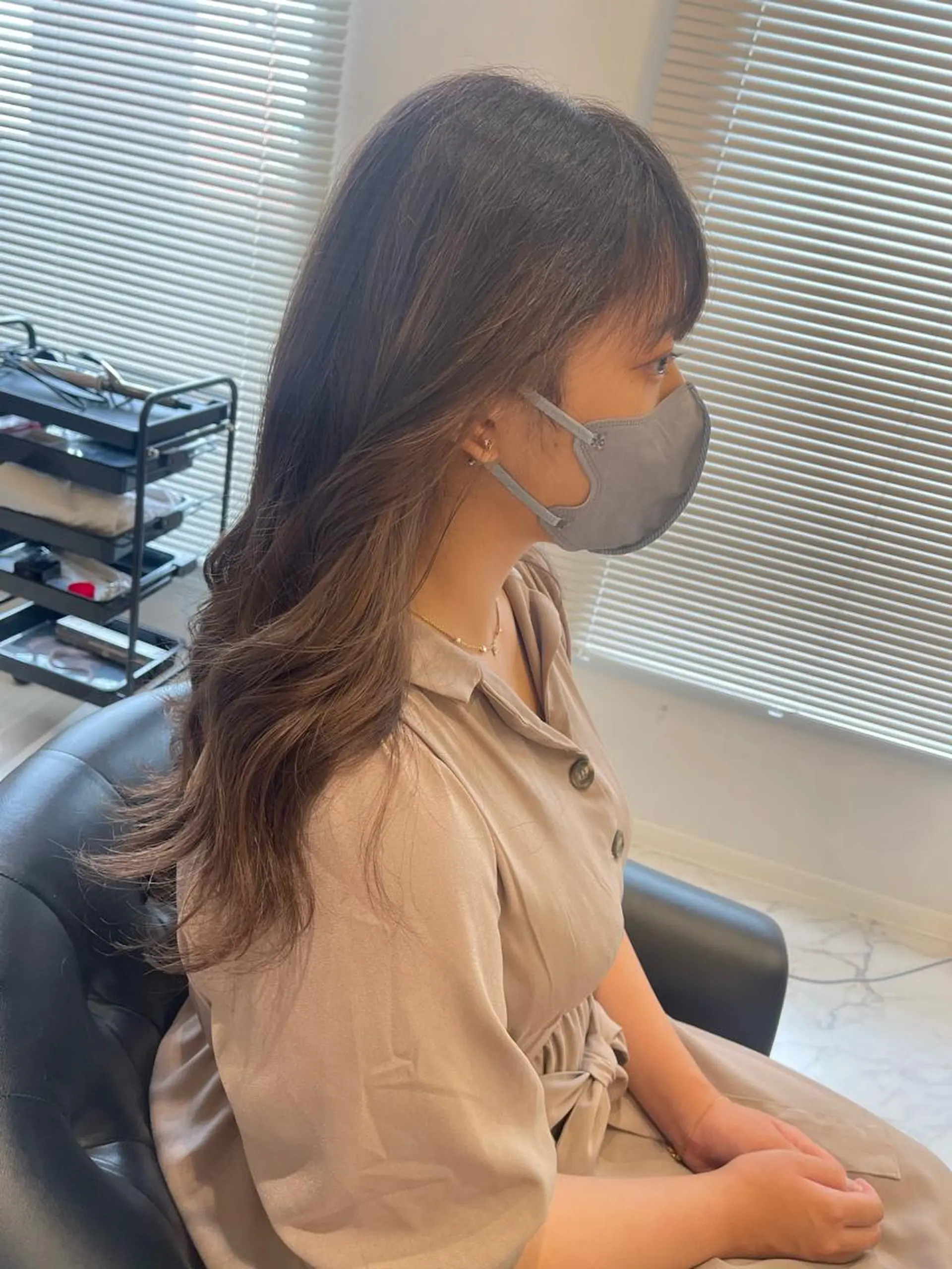 ロング カラー ヘアカラー トリートメント &chaLme   心斎橋所属・emi/髪質改善/ 韓国風/艶カラーのヘアスタイル