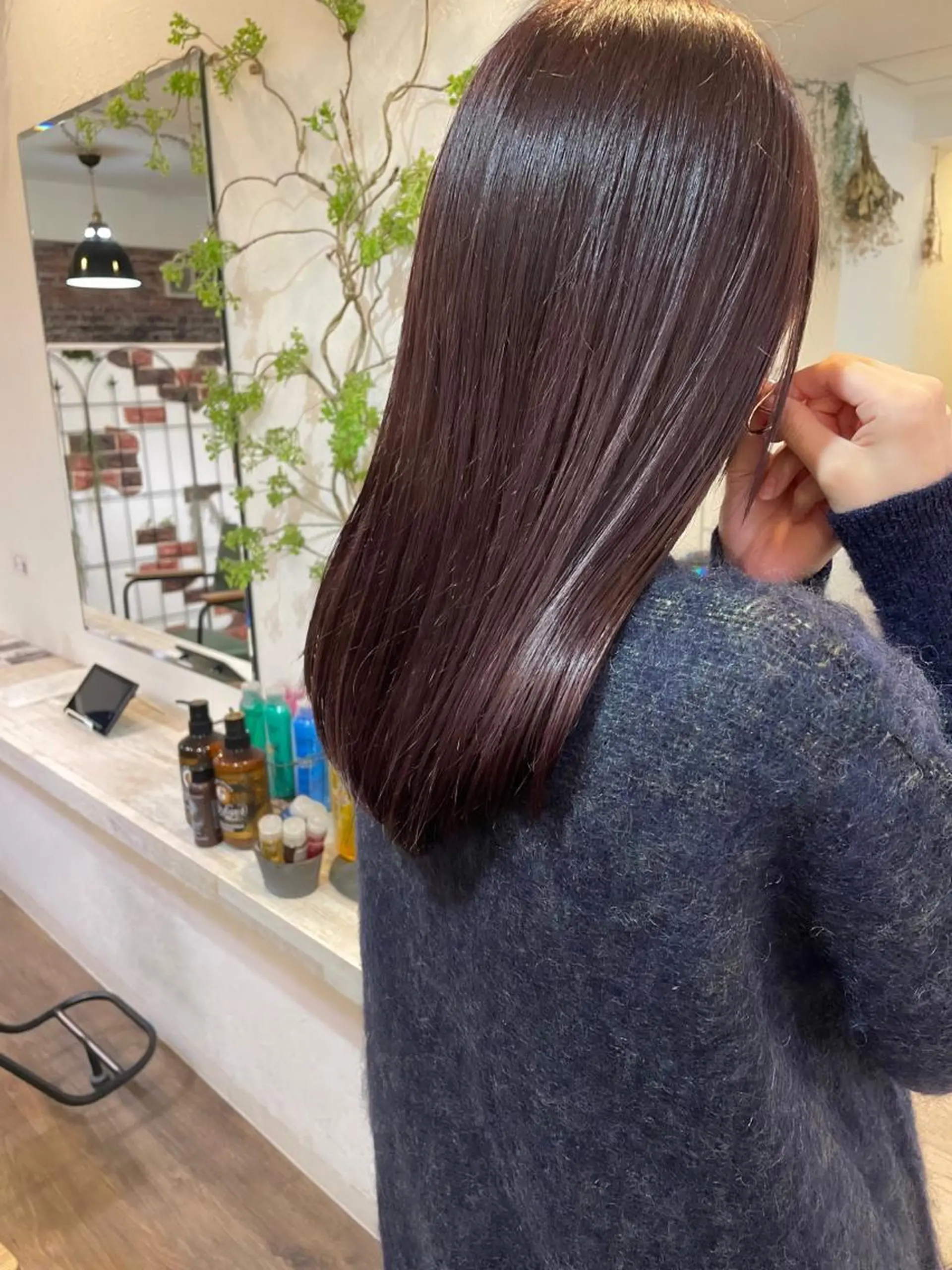 セミロング カラー カシス ヘアカラー トリートメント m ā l o.🌷 サカモトマイコのヘアスタイル