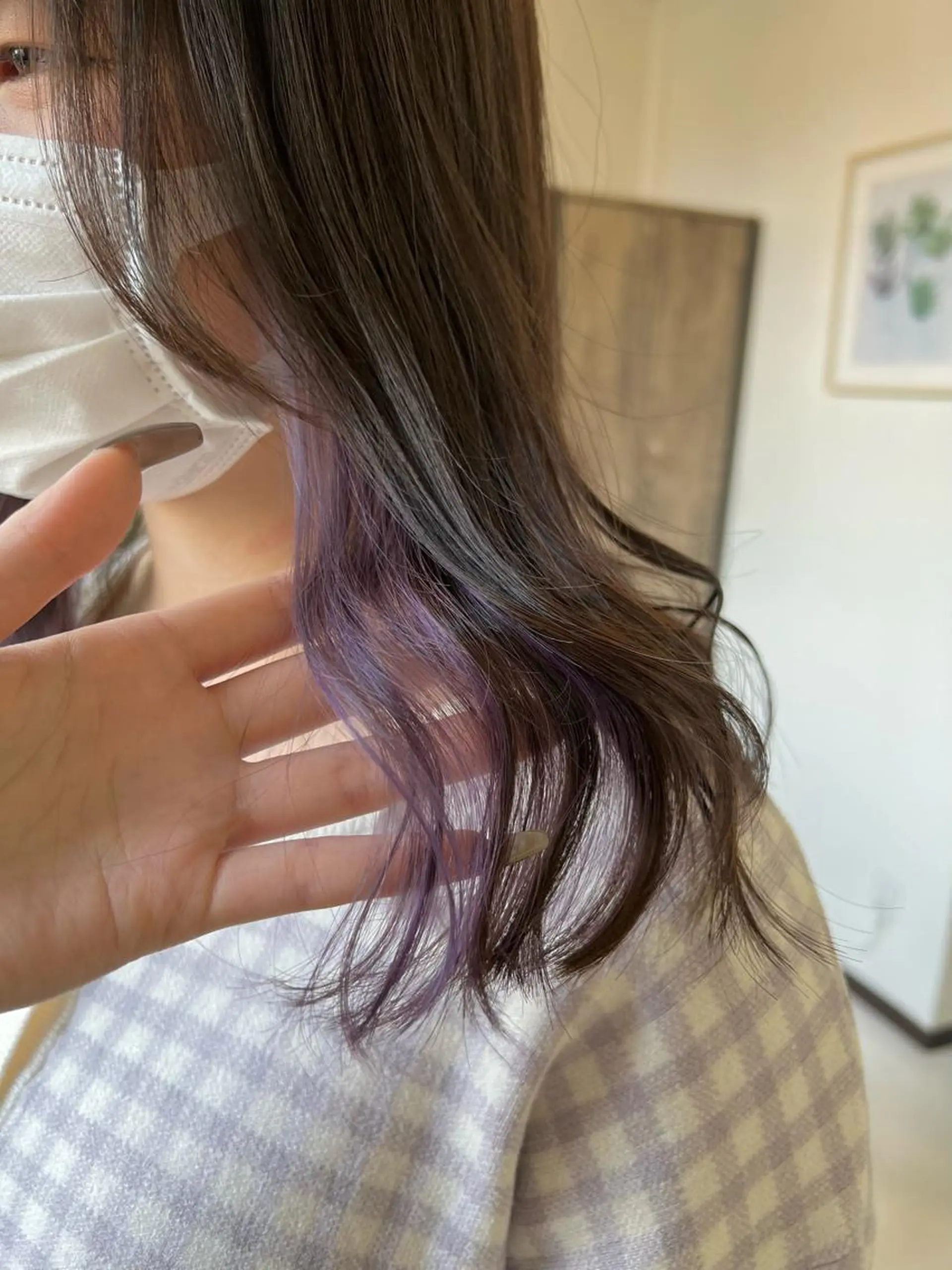 ミディアム カラー ヘアカラー 松本 菜那のヘアスタイル