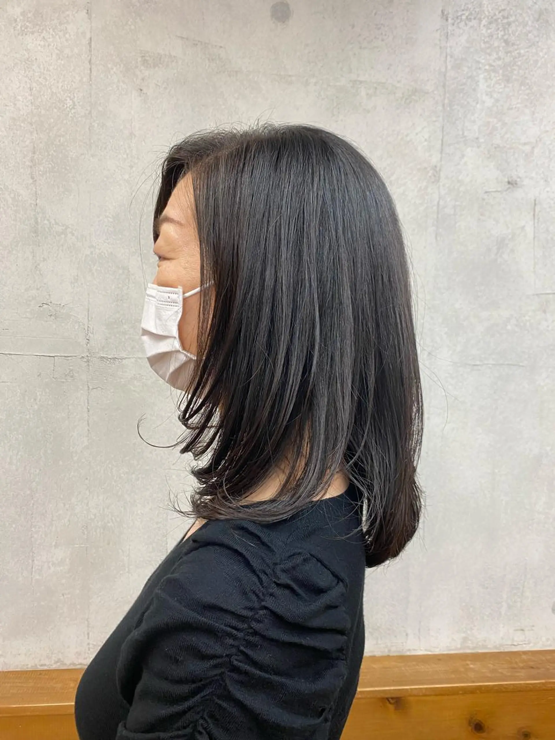 セミロング 増田 枝里子のヘアスタイル