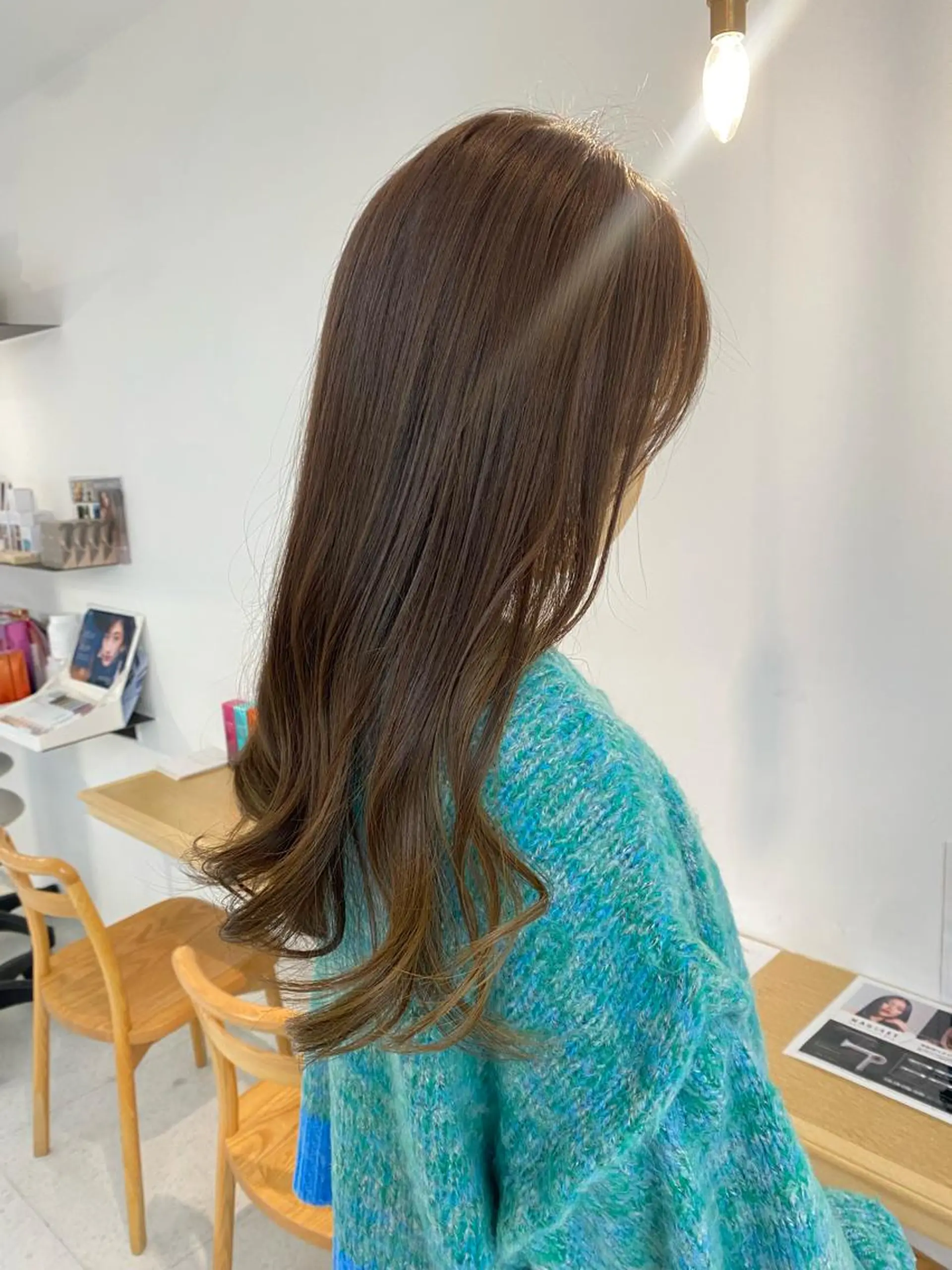 ロング カラー カット ヘアカラー トリートメント 安永 涼のヘアスタイル